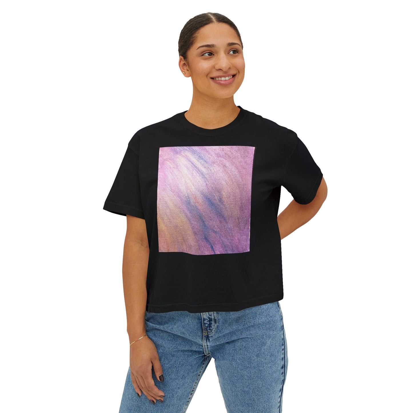 "Dreamwave Drift" Square Boxy Tee