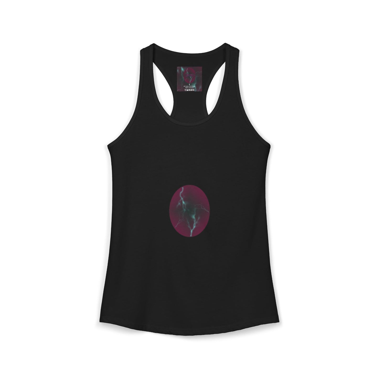 Cosmic Current - Electric Energy Women's Ideal Racerback Tank
