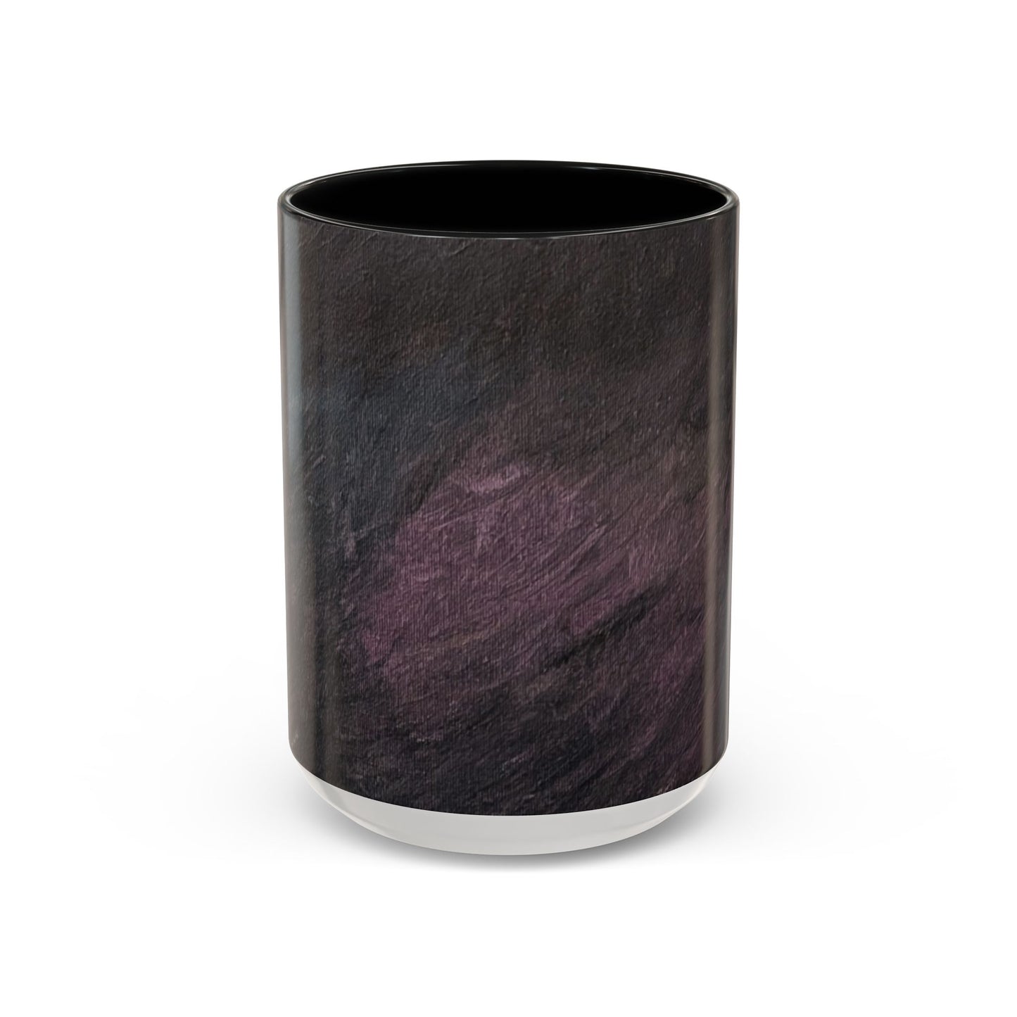 Abstract Dark Marble Art Coffee Mug — Ceramic Accent (11/15 oz)