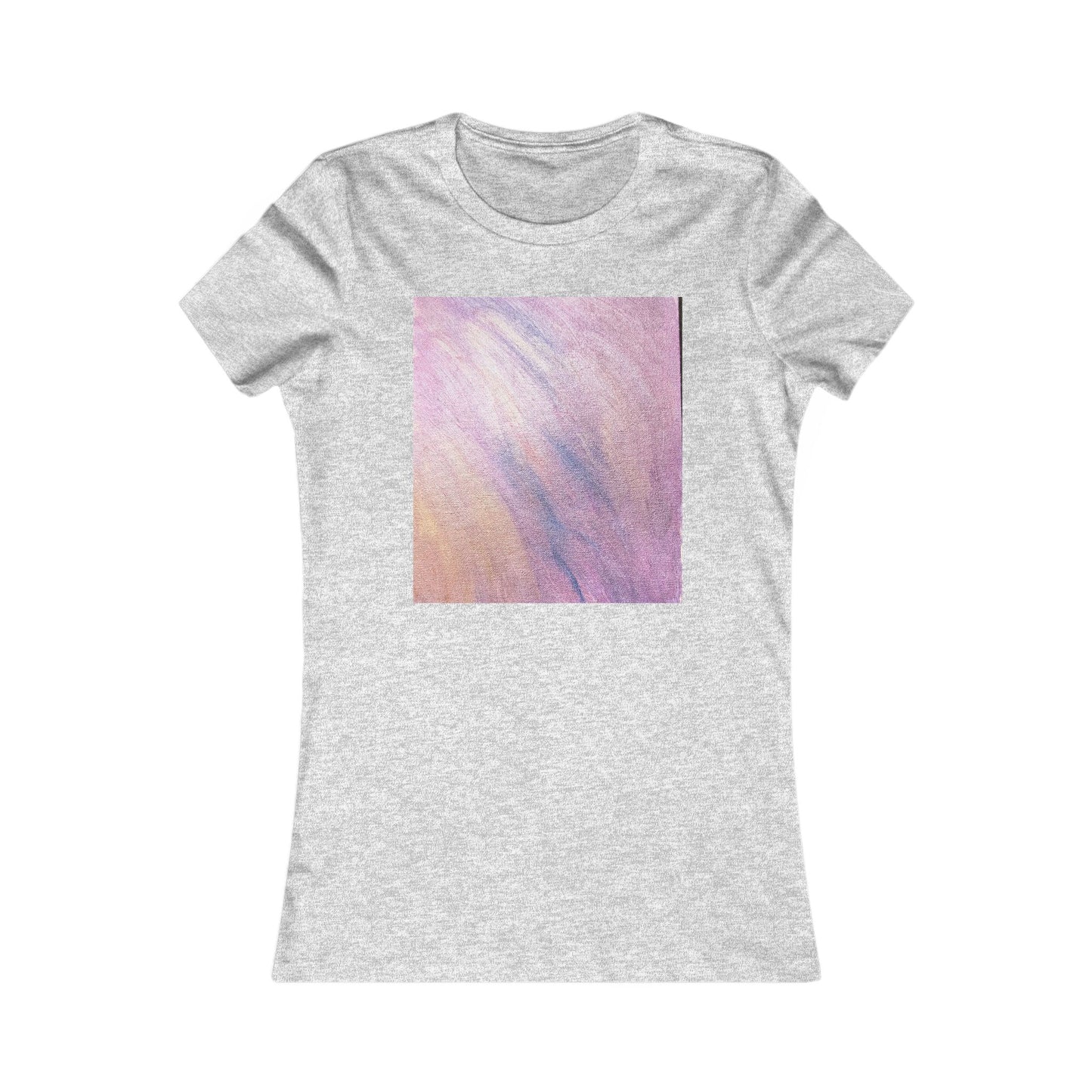 Women's "Dreamwave Drift"  — Pink Lavender Abstract Graphic T-Shirt