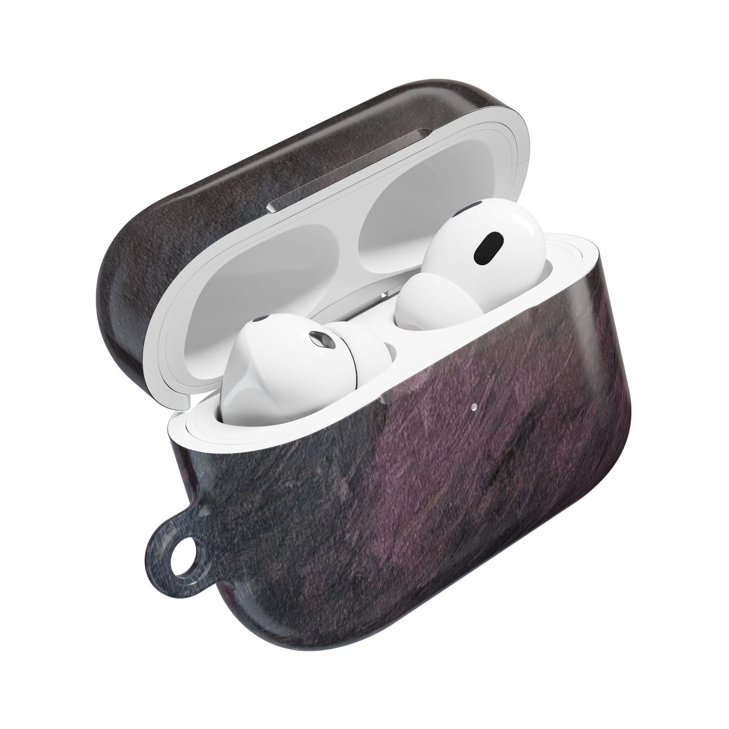 Dark Marble Abstract AirPod Case — Original Painted Pattern