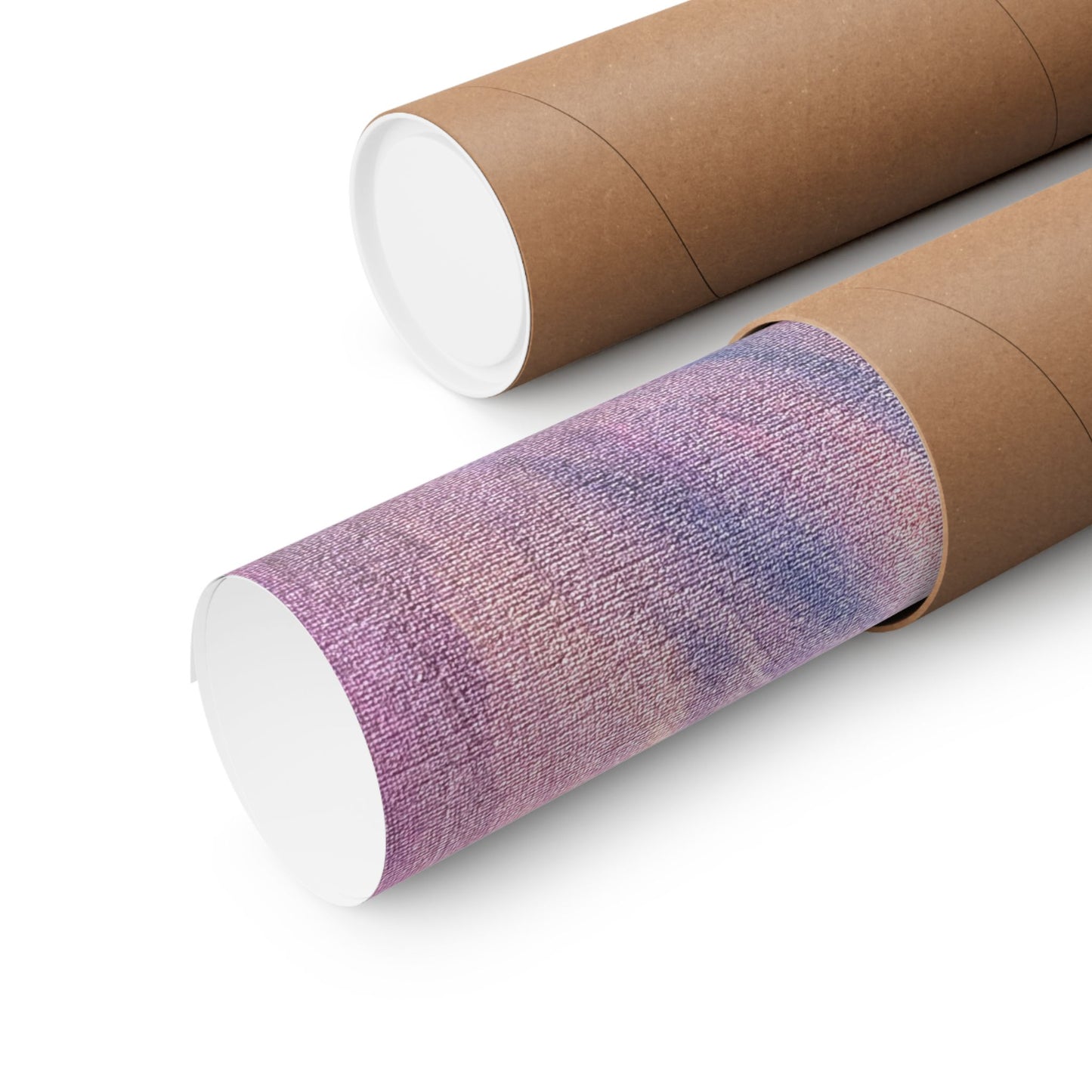"Dreamwave Drift" Moody Abstract Art Matte Poster — Purple Pink Wall Art (Vertical)