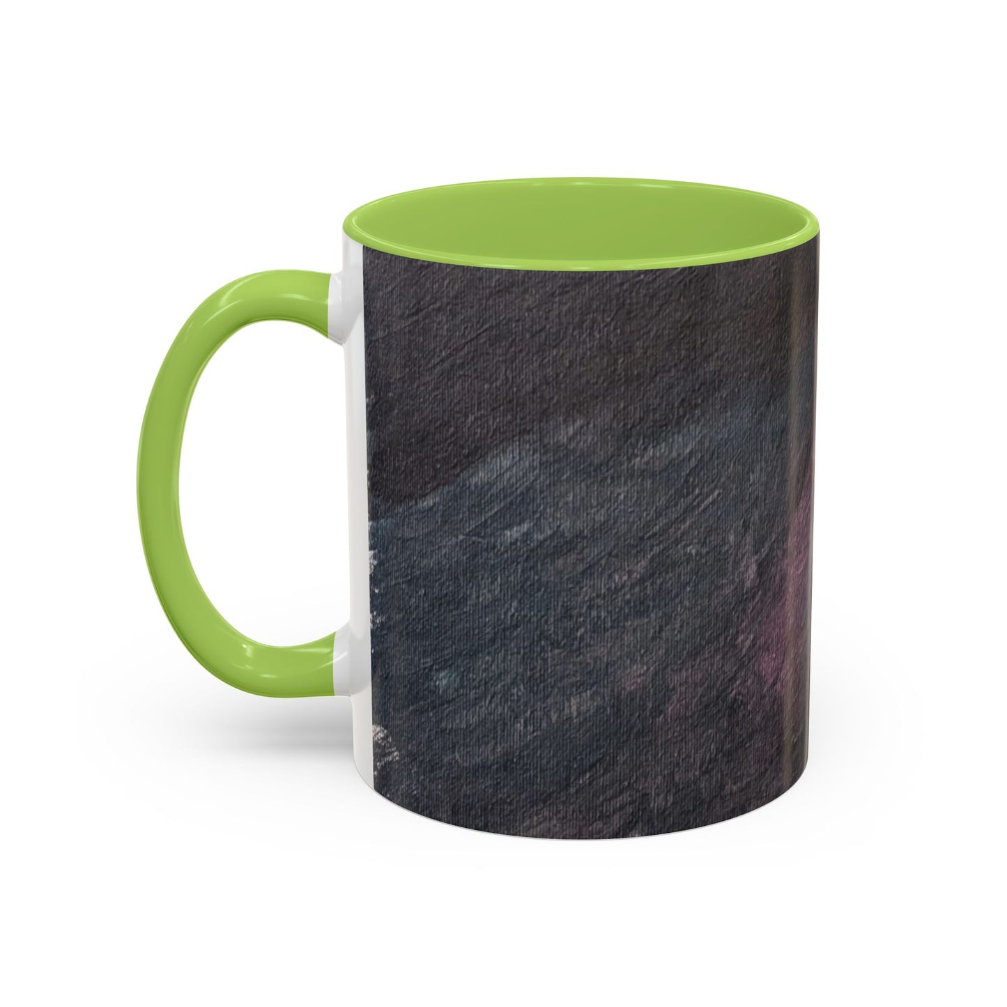 Abstract Dark Marble Art Coffee Mug — Ceramic Accent (11/15 oz)