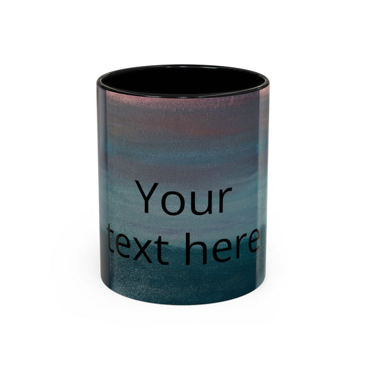 Personalized Accent Coffee Mug — Custom Wraparound Artwork (11/15oz)