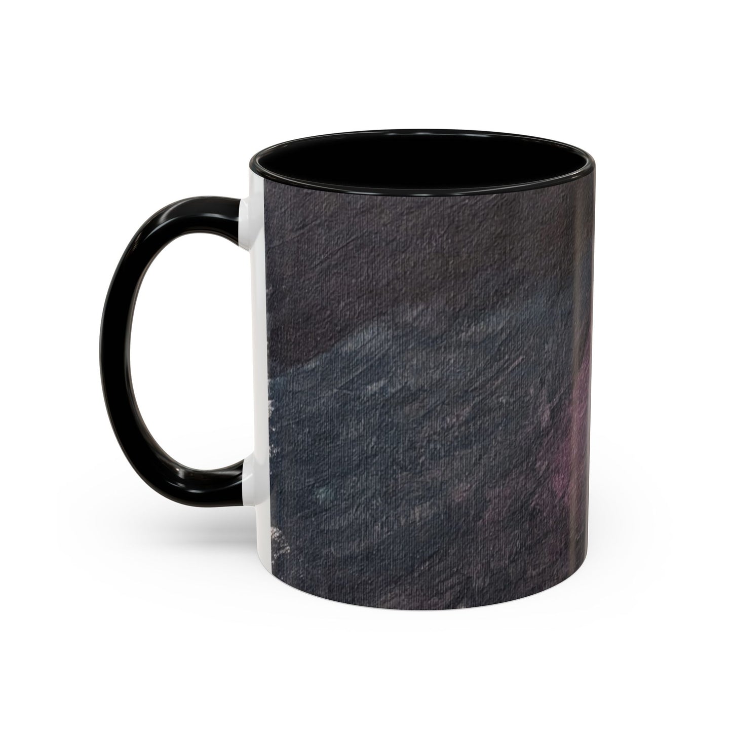 Abstract Dark Marble Art Coffee Mug — Ceramic Accent (11/15 oz)