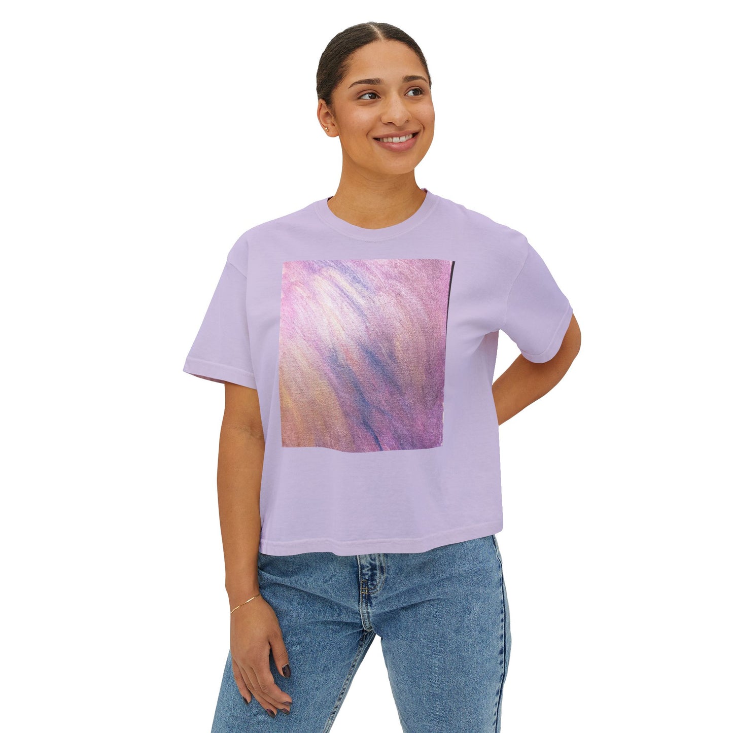 "Dreamwave Drift" Square Boxy Tee