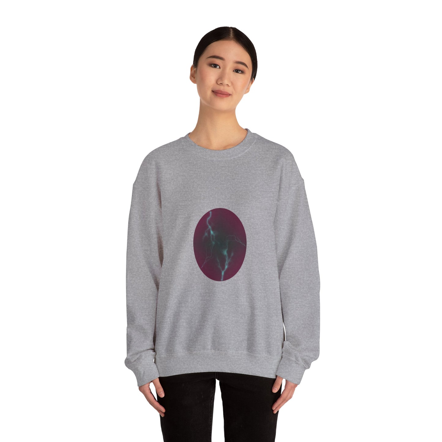 Cosmic Current Origin Dragon Egg Sweatshirt — Lightning Crack Design