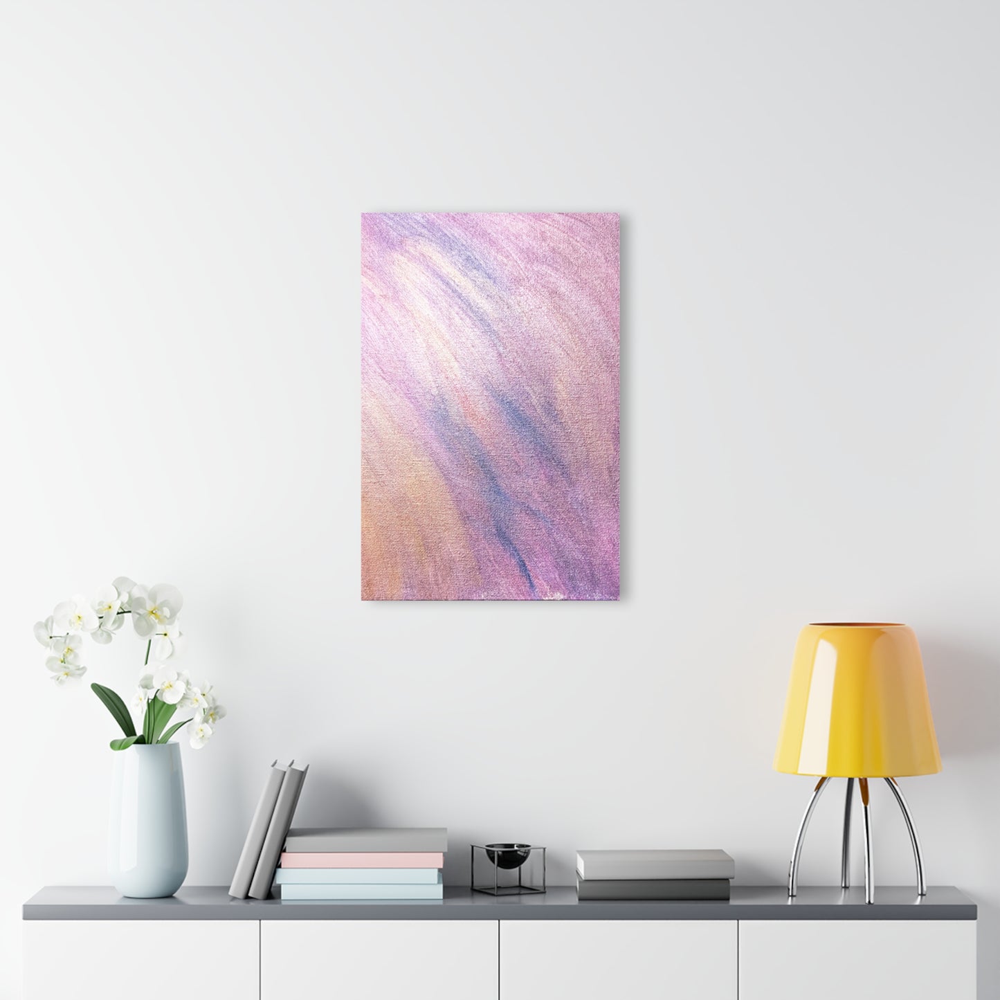 "Dreamwave Drift" Acrylic Print (French Cleat Hanging) — Soft Lavender Wall Art