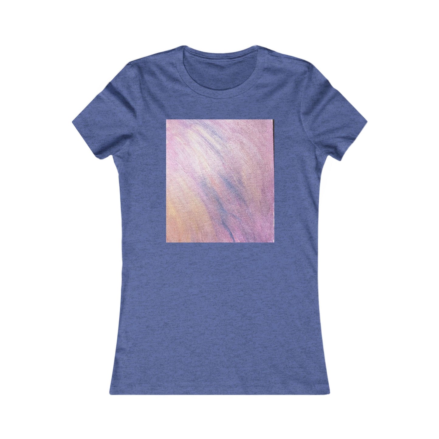 Women's "Dreamwave Drift"  — Pink Lavender Abstract Graphic T-Shirt