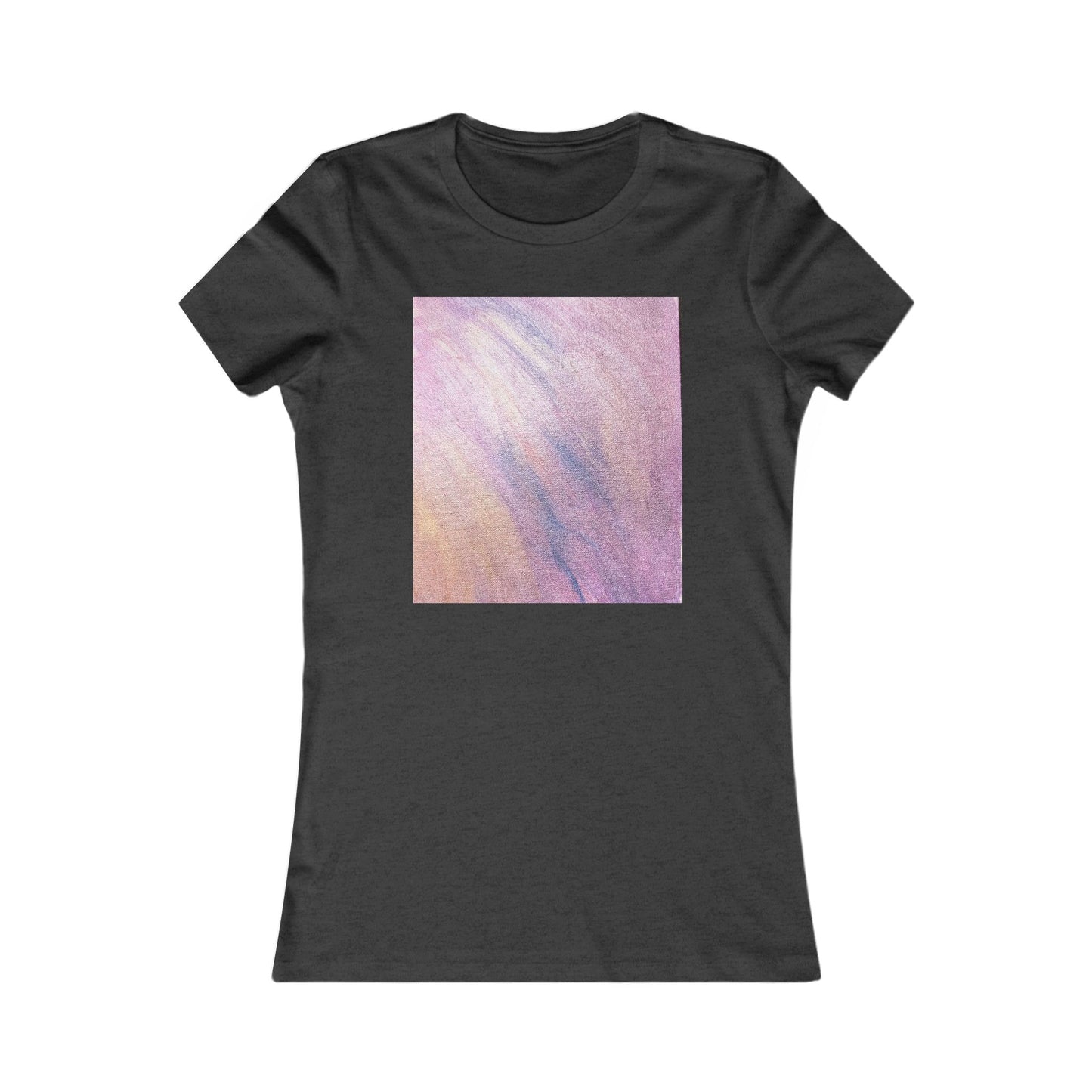 Women's "Dreamwave Drift"  — Pink Lavender Abstract Graphic T-Shirt
