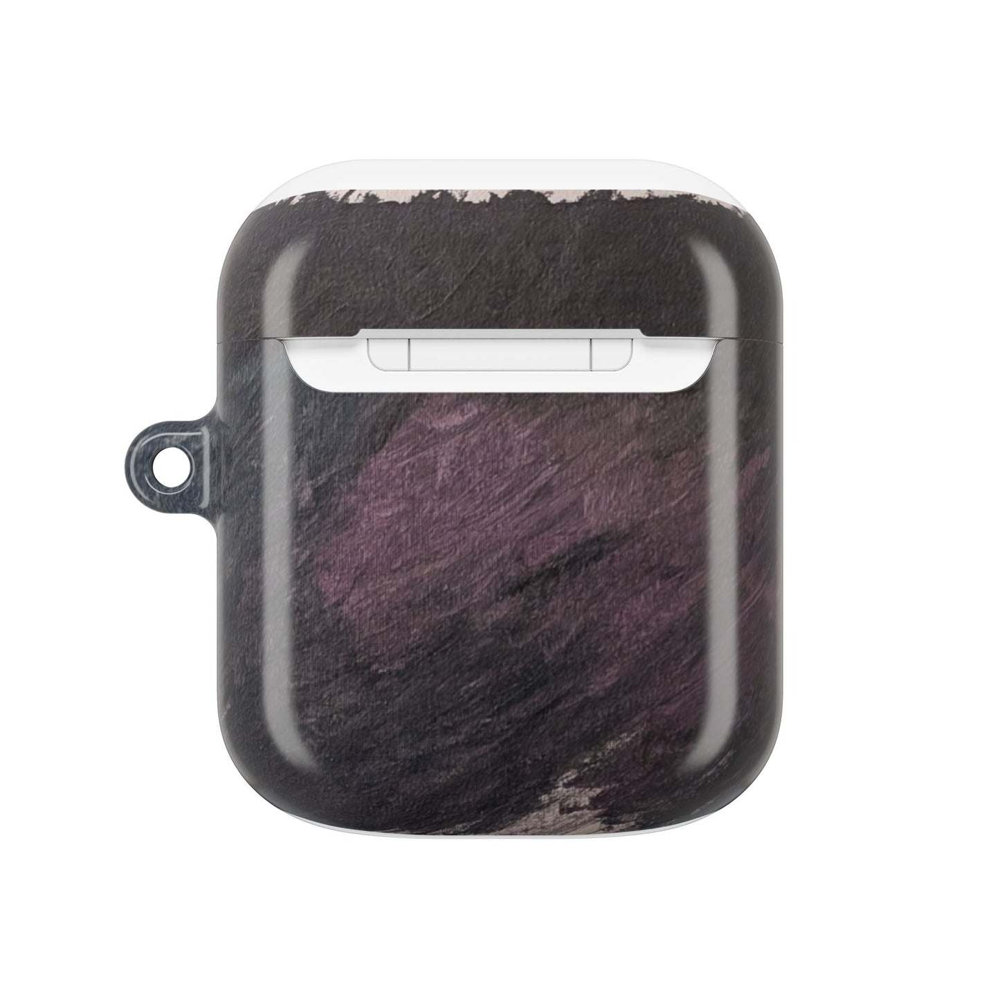 Dark Marble Abstract AirPod Case — Original Painted Pattern