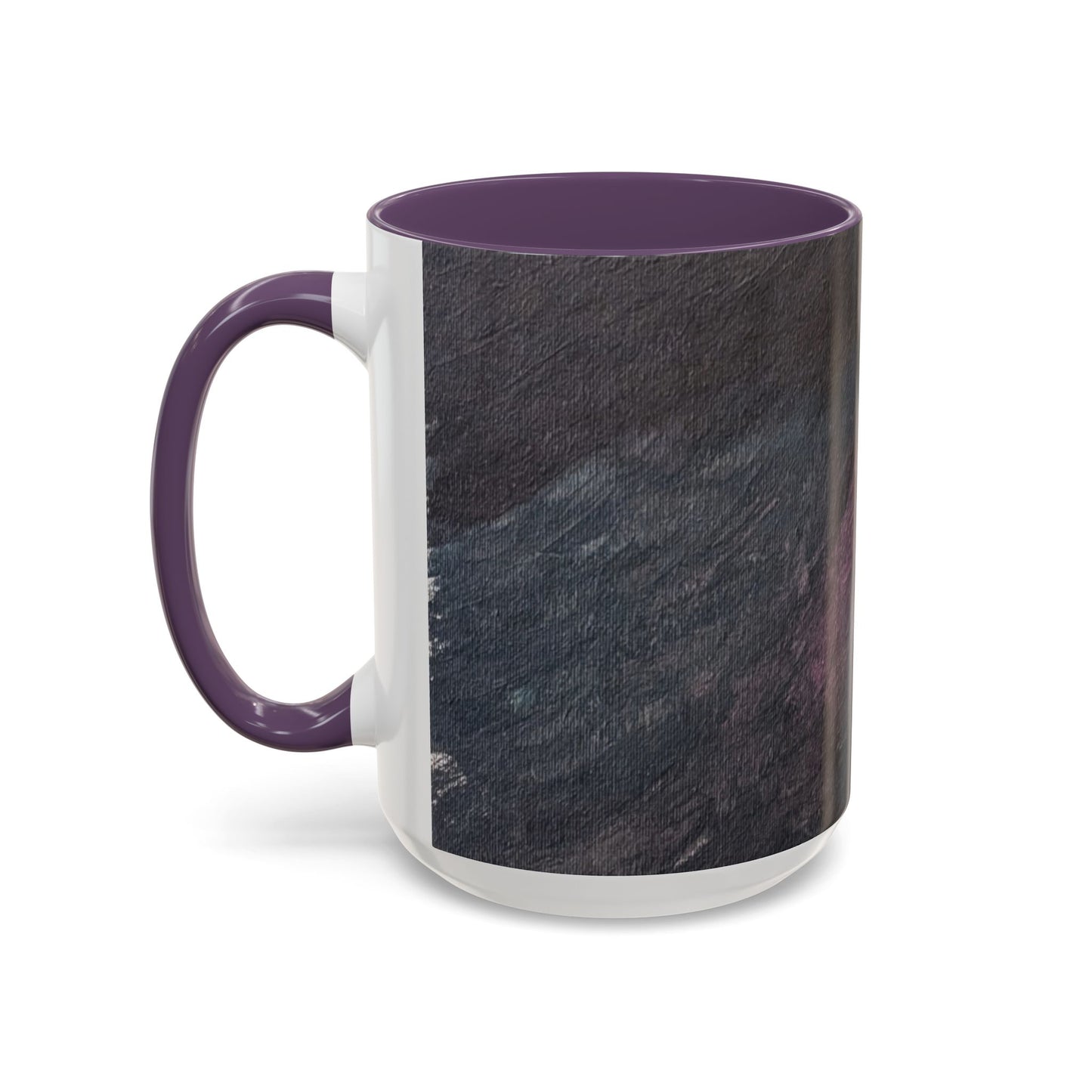 Abstract Dark Marble Art Coffee Mug — Ceramic Accent (11/15 oz)