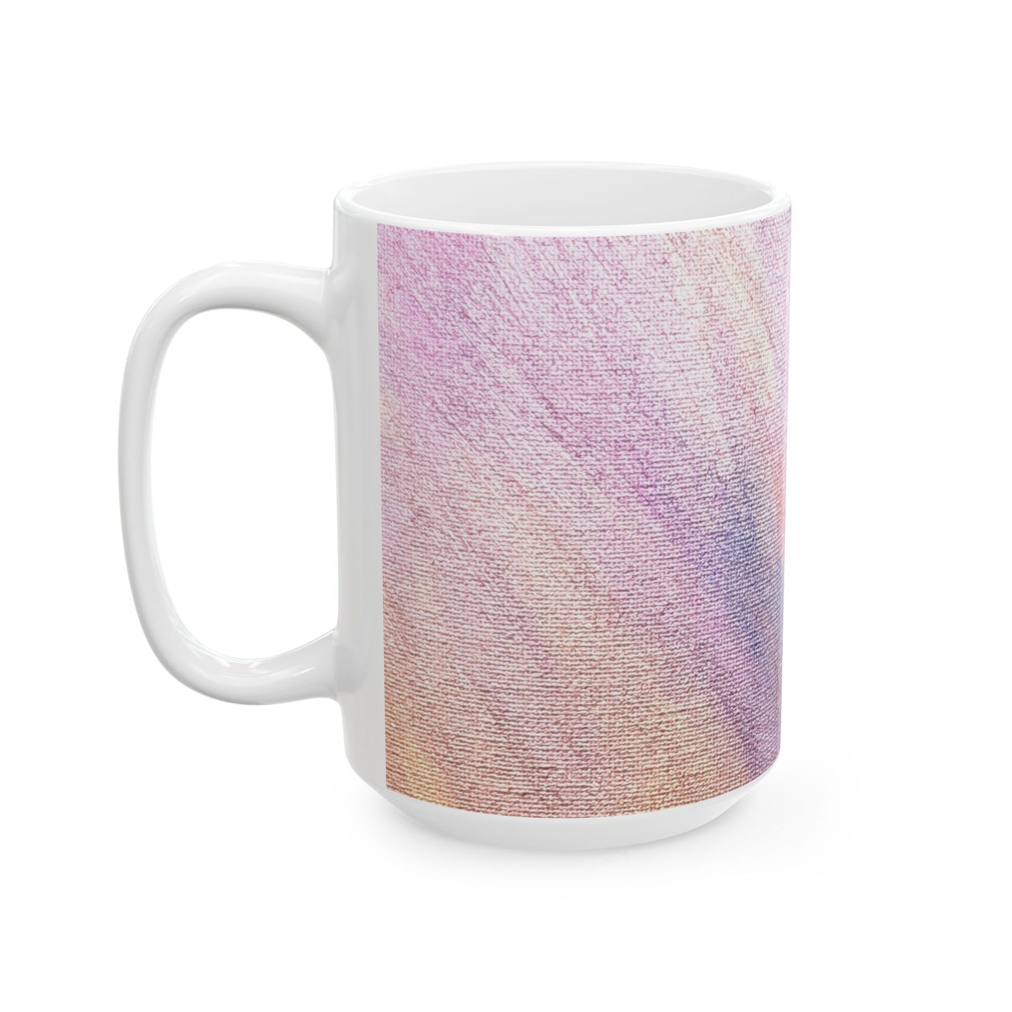 "Dreamwave Drift" Ceramic Mug — Soft Pink & Lavender Gradient (11oz, 15oz)