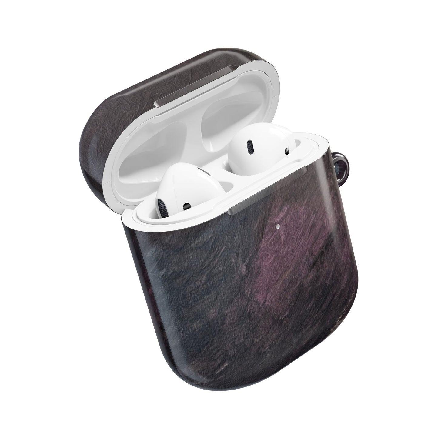 Dark Marble Abstract AirPod Case — Original Painted Pattern