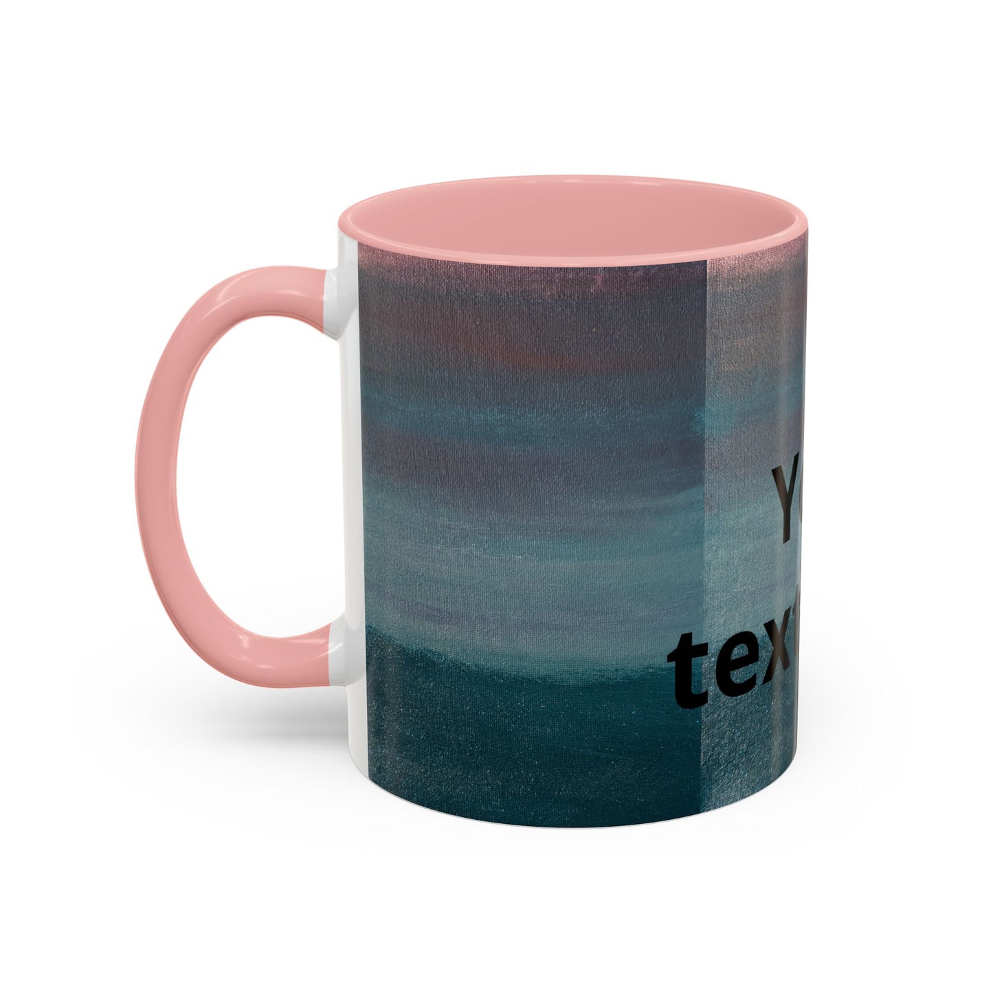 Personalized Accent Coffee Mug — Custom Wraparound Artwork (11/15oz)
