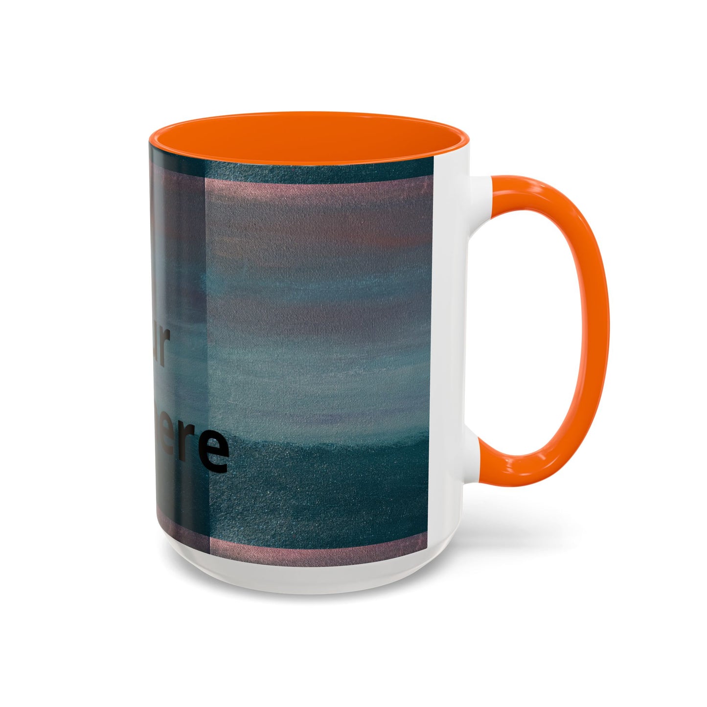 Personalized Accent Coffee Mug — Custom Wraparound Artwork (11/15oz)