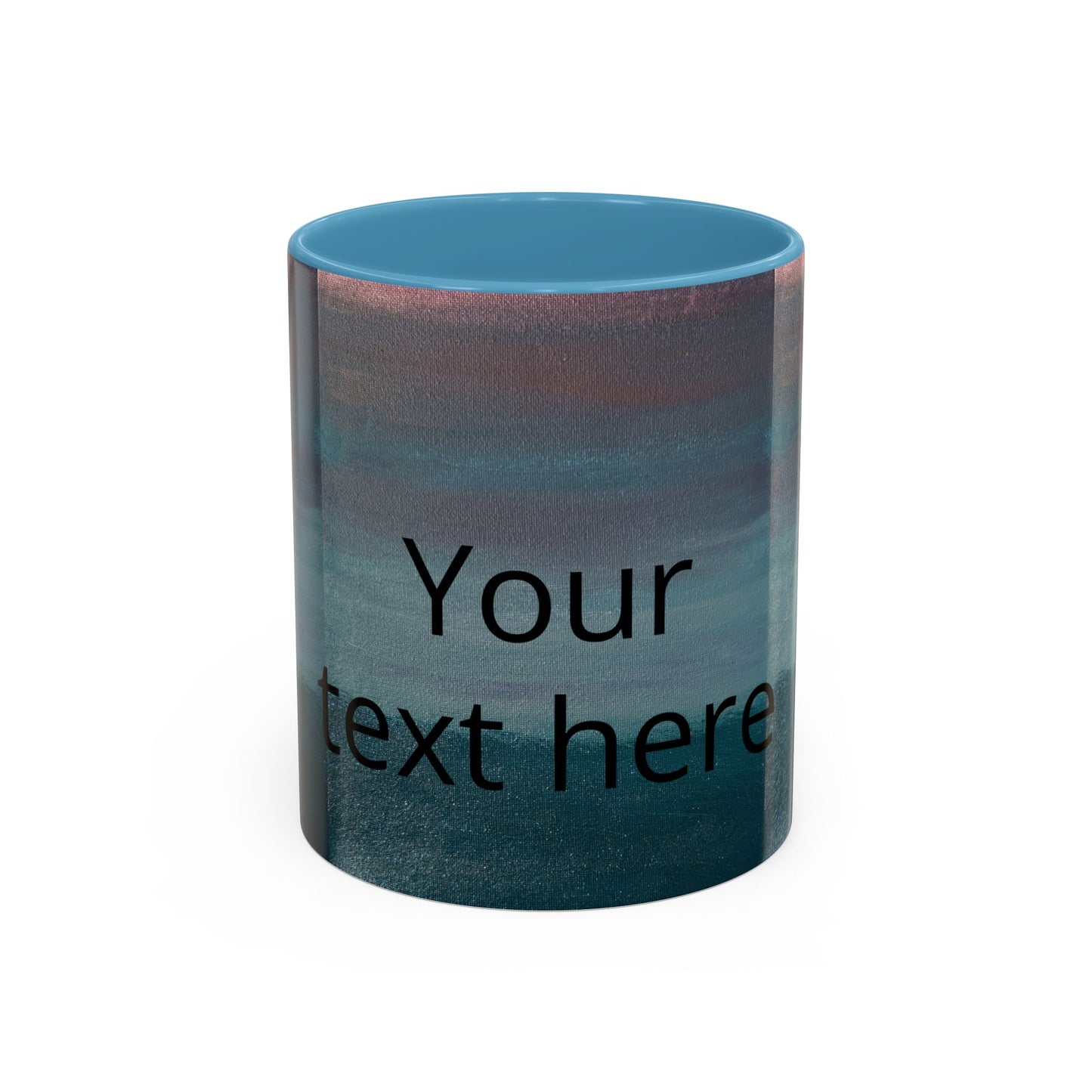 Personalized Accent Coffee Mug — Custom Wraparound Artwork (11/15oz)