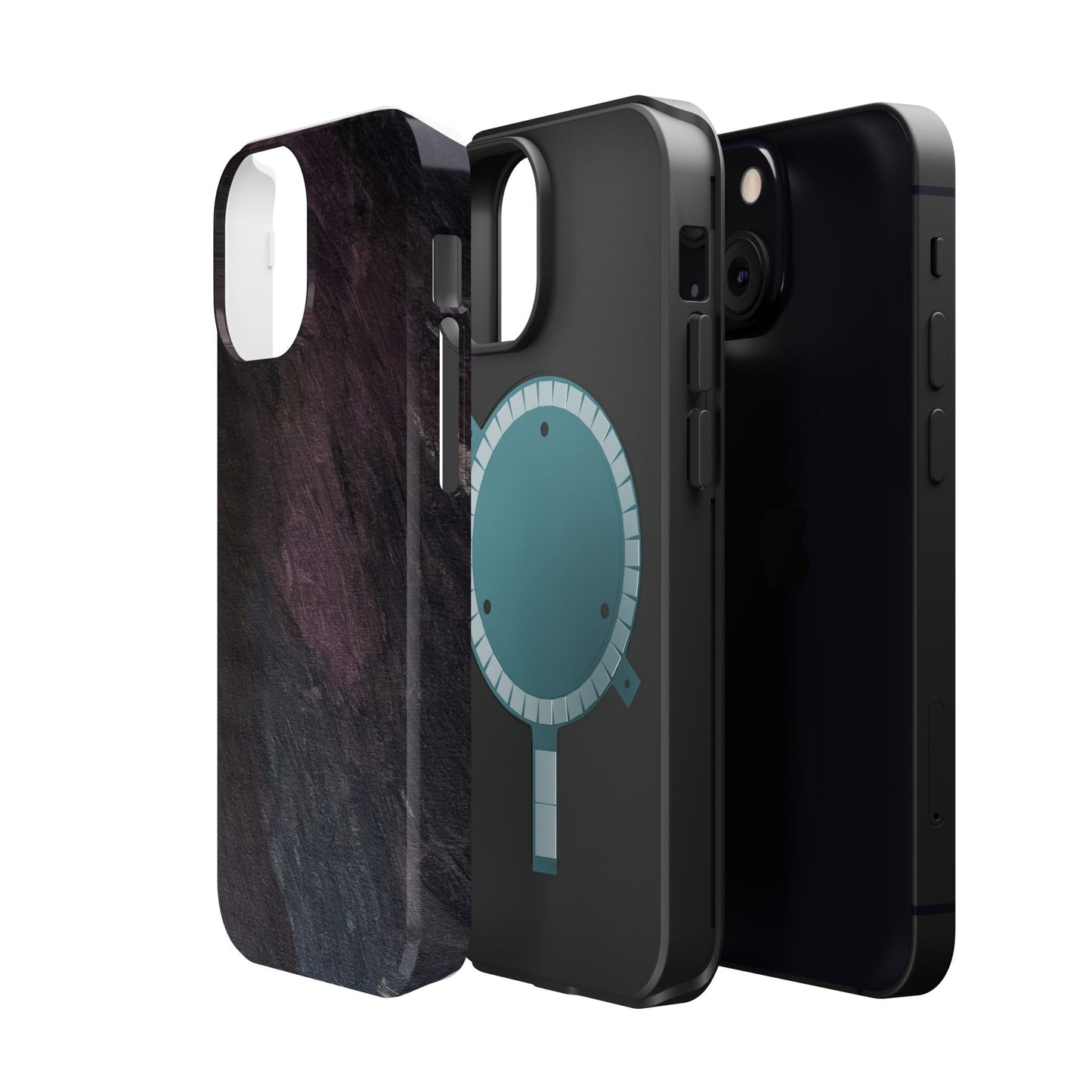 Magnetic Impact-Resistant Case — Lavender & Dusky Pink Artwork by Maria