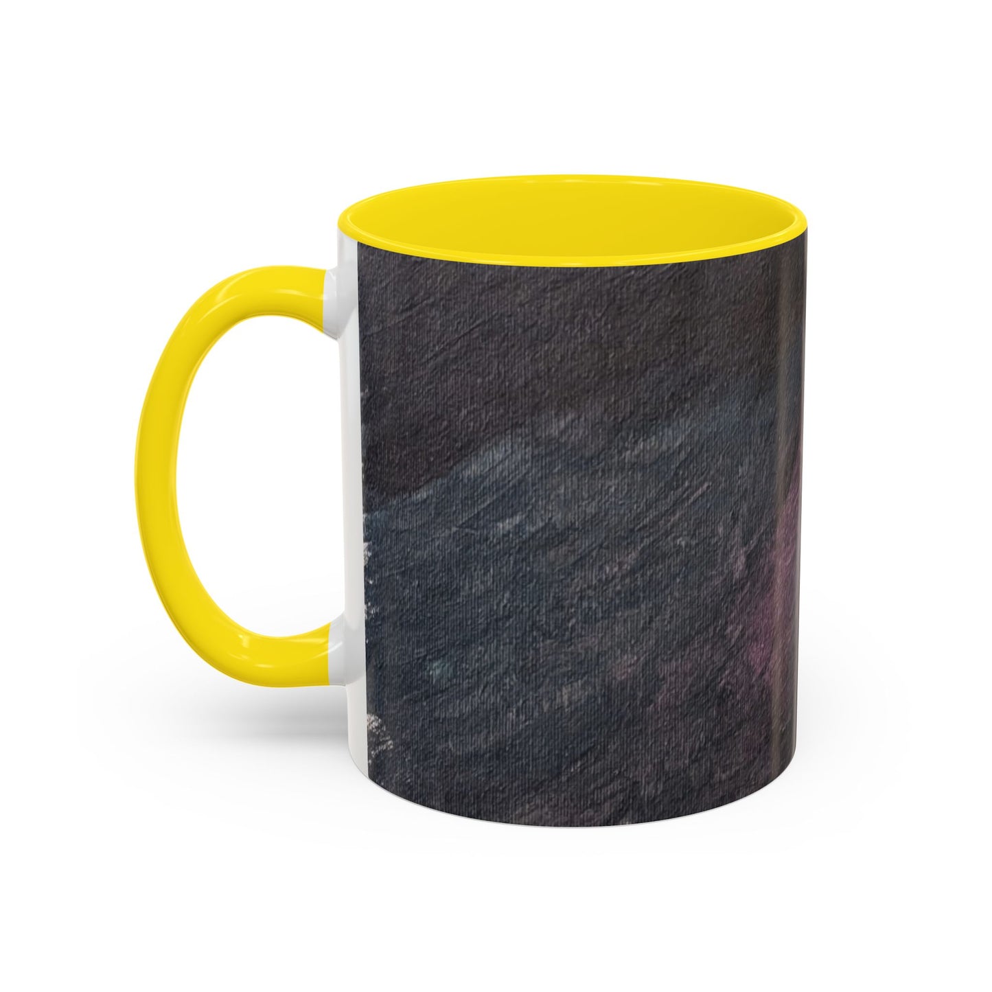 Abstract Dark Marble Art Coffee Mug — Ceramic Accent (11/15 oz)