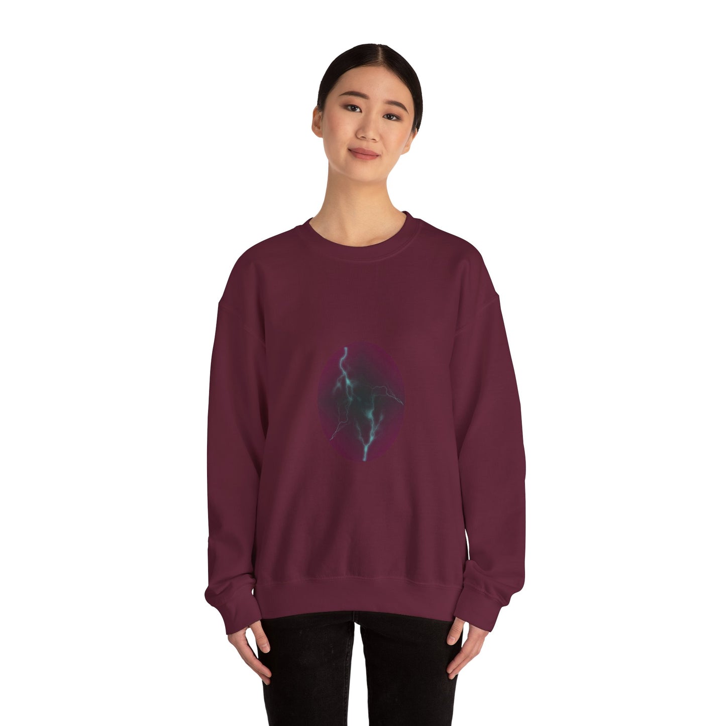 Cosmic Current Origin Dragon Egg Sweatshirt — Lightning Crack Design
