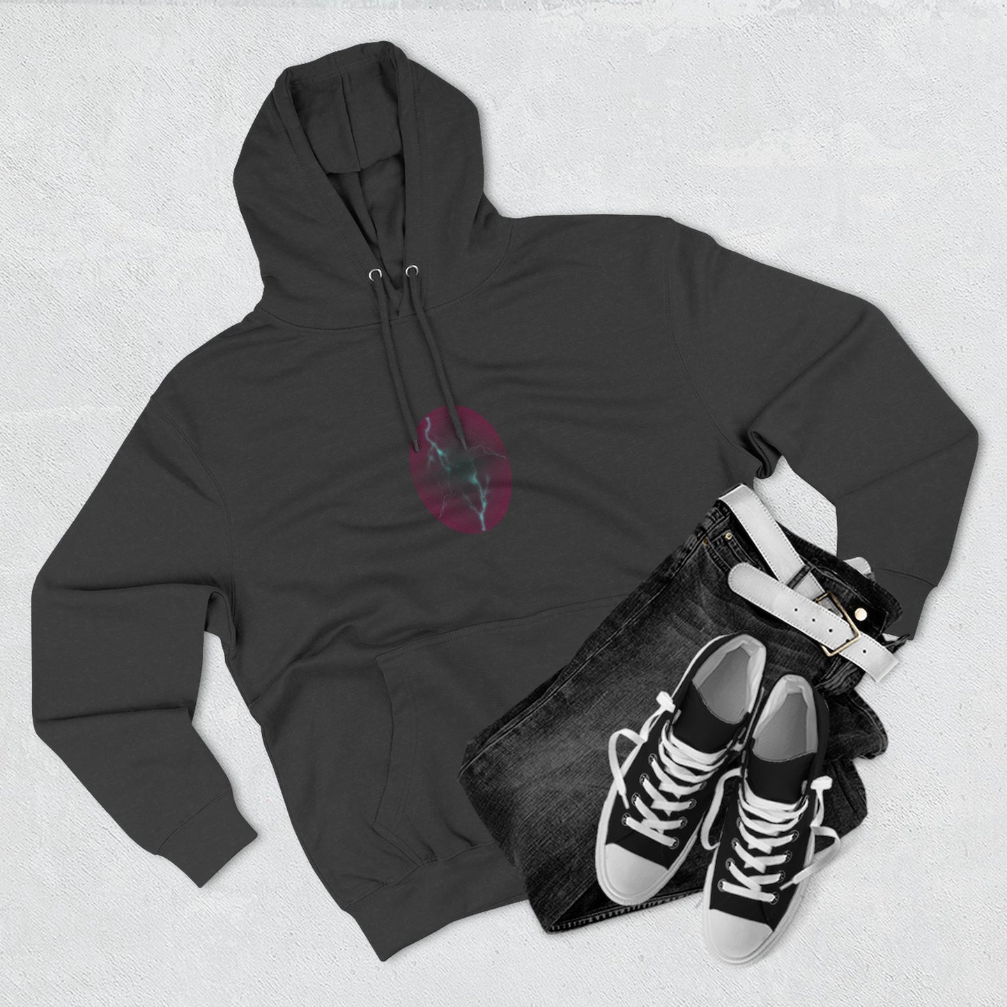 Cosmic Current – Dreamy Abstract Electric Flow Unisex Hoodie Sweatshirt