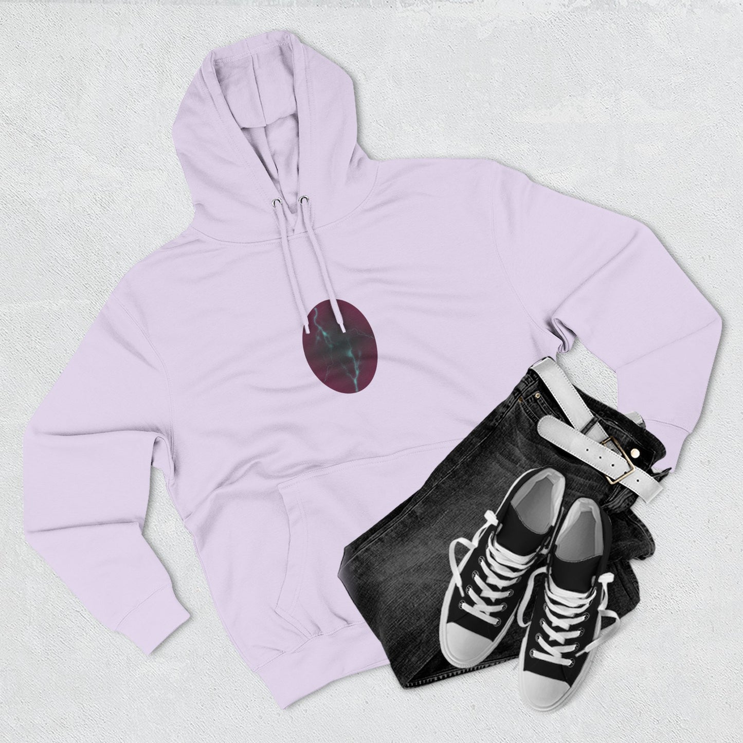 Cosmic Current – Dreamy Abstract Electric Flow Unisex Hoodie Sweatshirt
