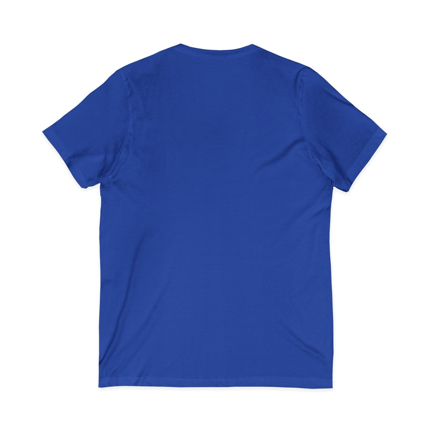 Cosmic Current – Dreamy Electric Magenta & Blue Abstract Women’s V-Neck T‑Shirt