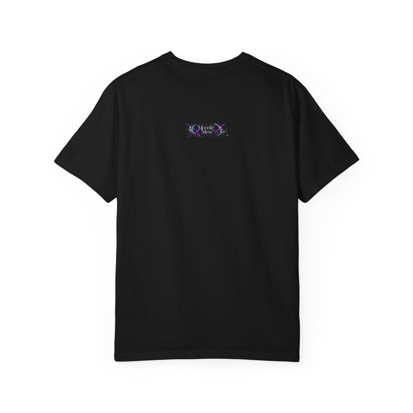 Mystic Bloom Tee — Teal & Purple Geometric Art T-Shirt
