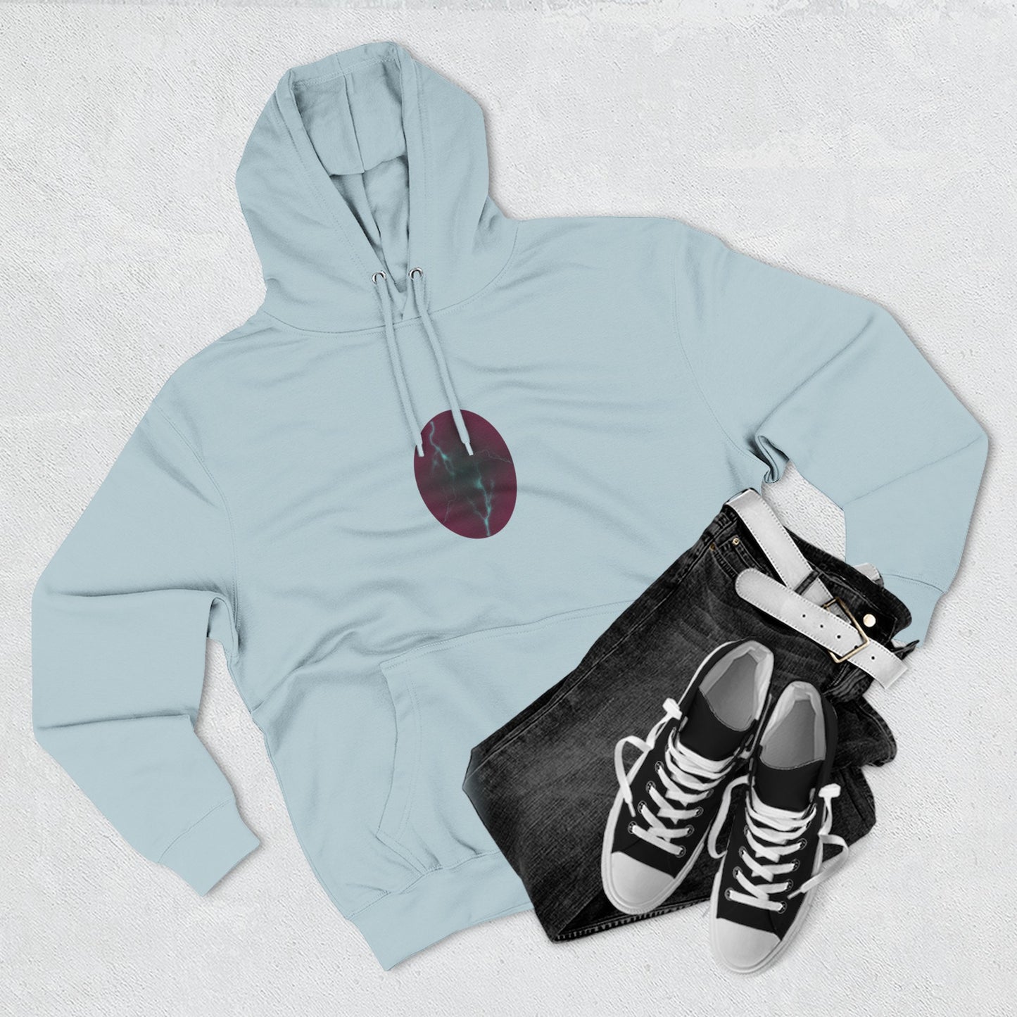 Cosmic Current – Dreamy Abstract Electric Flow Unisex Hoodie Sweatshirt