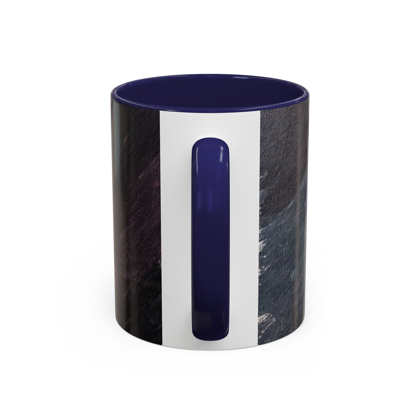 Abstract Dark Marble Art Coffee Mug — Ceramic Accent (11/15 oz)
