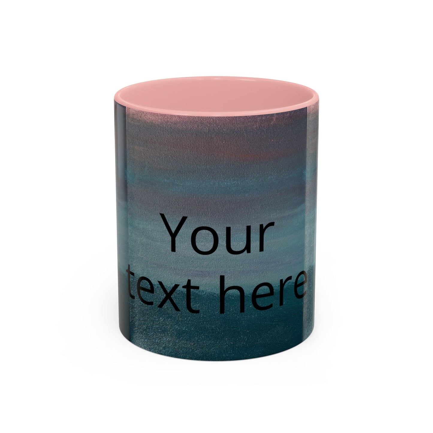 Personalized Accent Coffee Mug — Custom Wraparound Artwork (11/15oz)