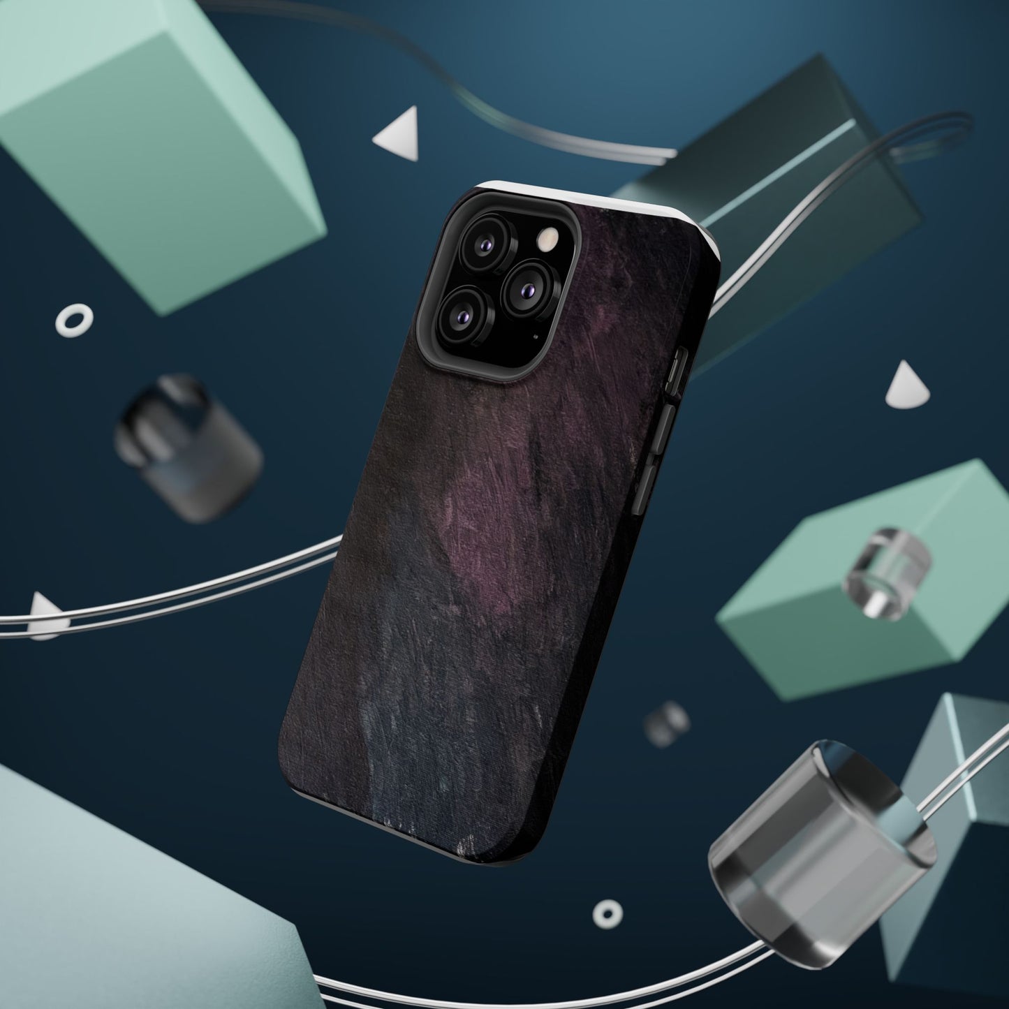 Magnetic Impact-Resistant Case — Lavender & Dusky Pink Artwork by Maria