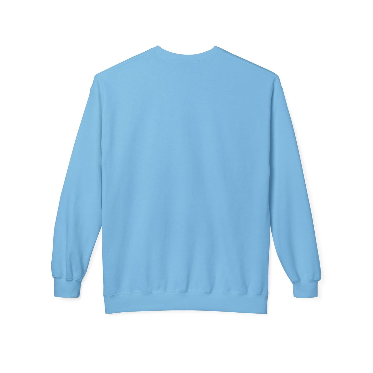 Cosmic Current Crewneck Sweatshirt — Minimal Dark Moon Oval Graphic