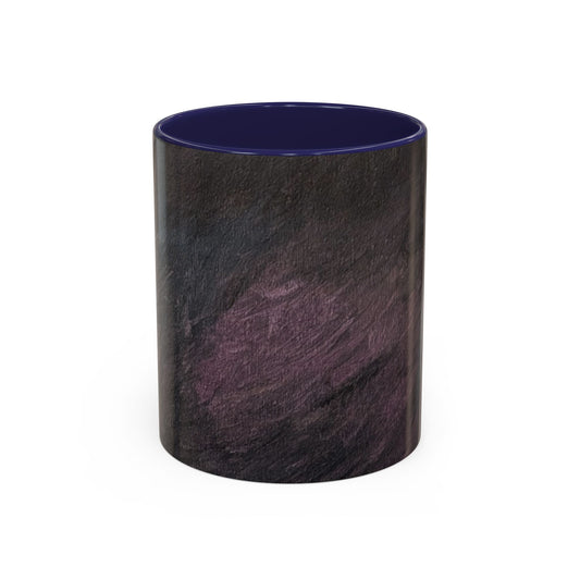 Abstract Dark Marble Art Coffee Mug — Ceramic Accent (11/15 oz)