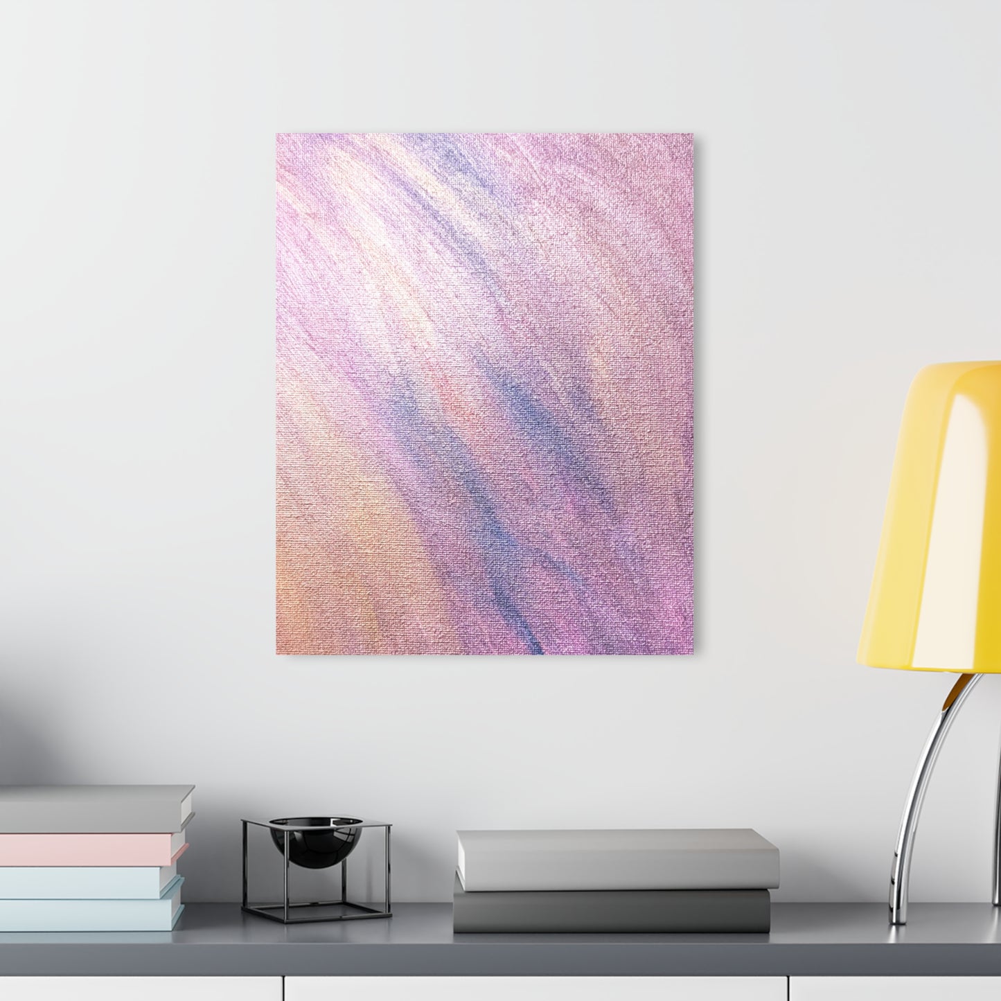 "Dreamwave Drift" Acrylic Print (French Cleat Hanging) — Soft Lavender Wall Art