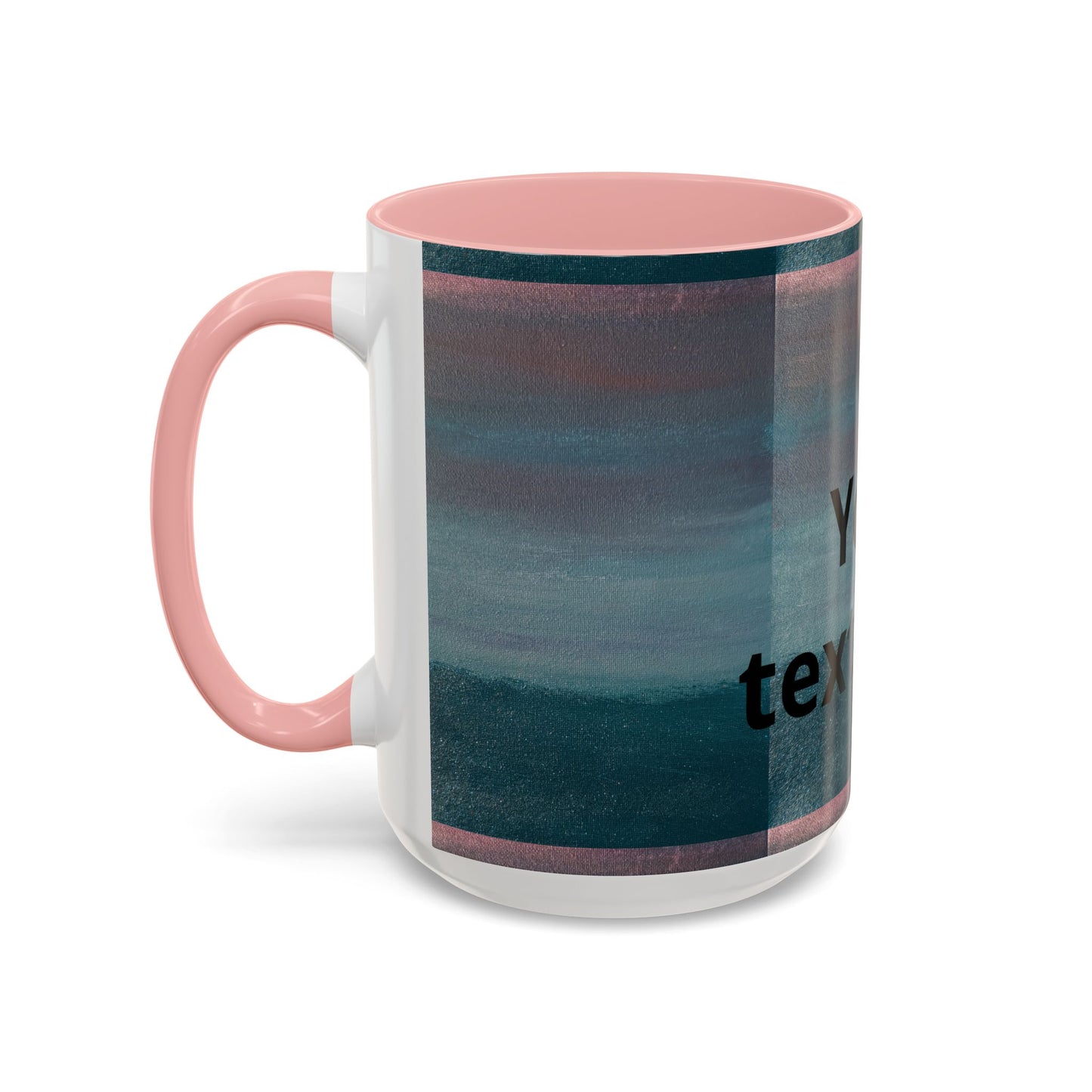 Personalized Accent Coffee Mug — Custom Wraparound Artwork (11/15oz)