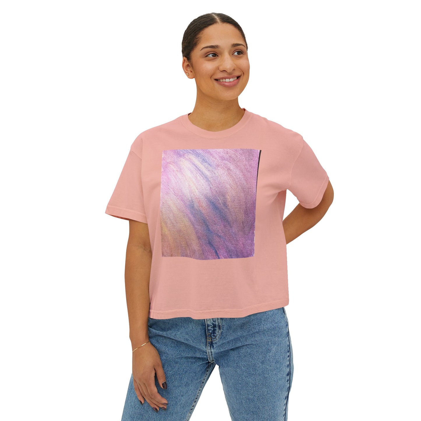 "Dreamwave Drift" Square Boxy Tee