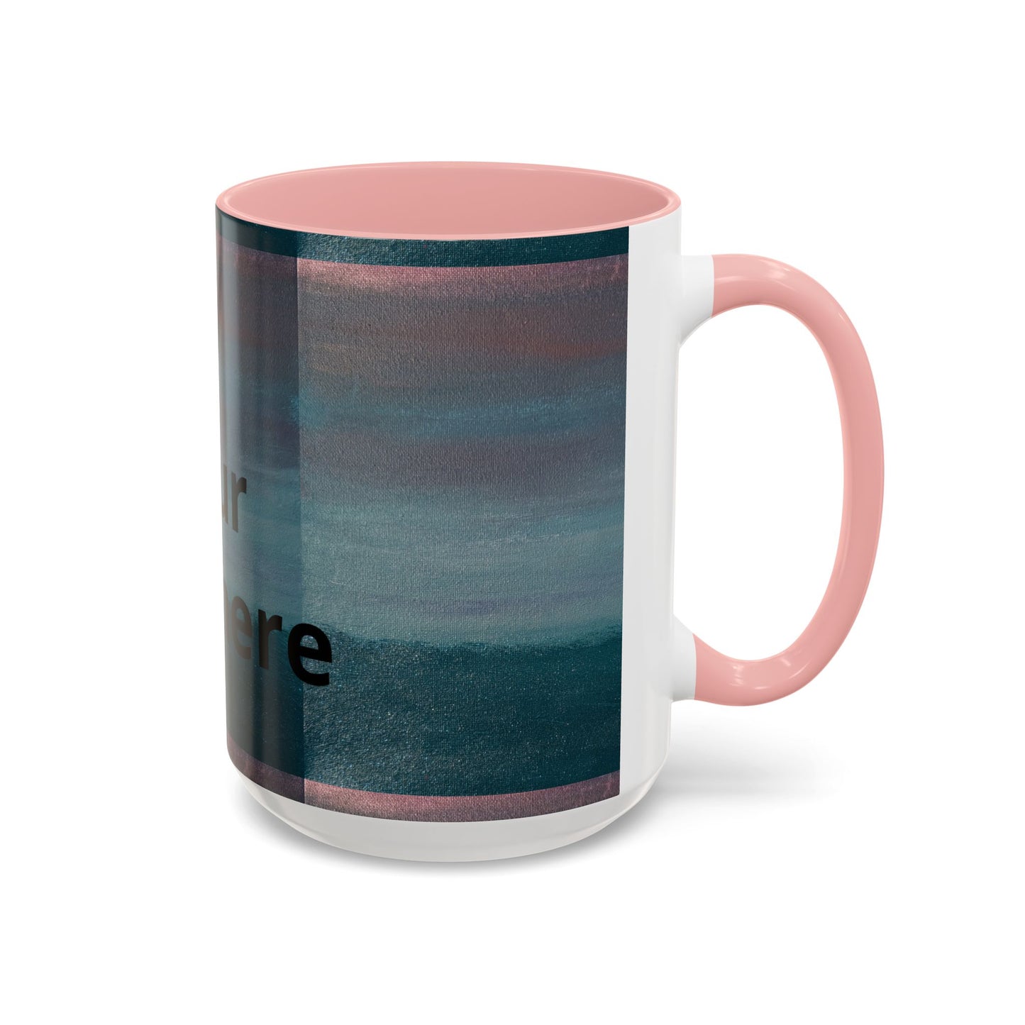 Personalized Accent Coffee Mug — Custom Wraparound Artwork (11/15oz)