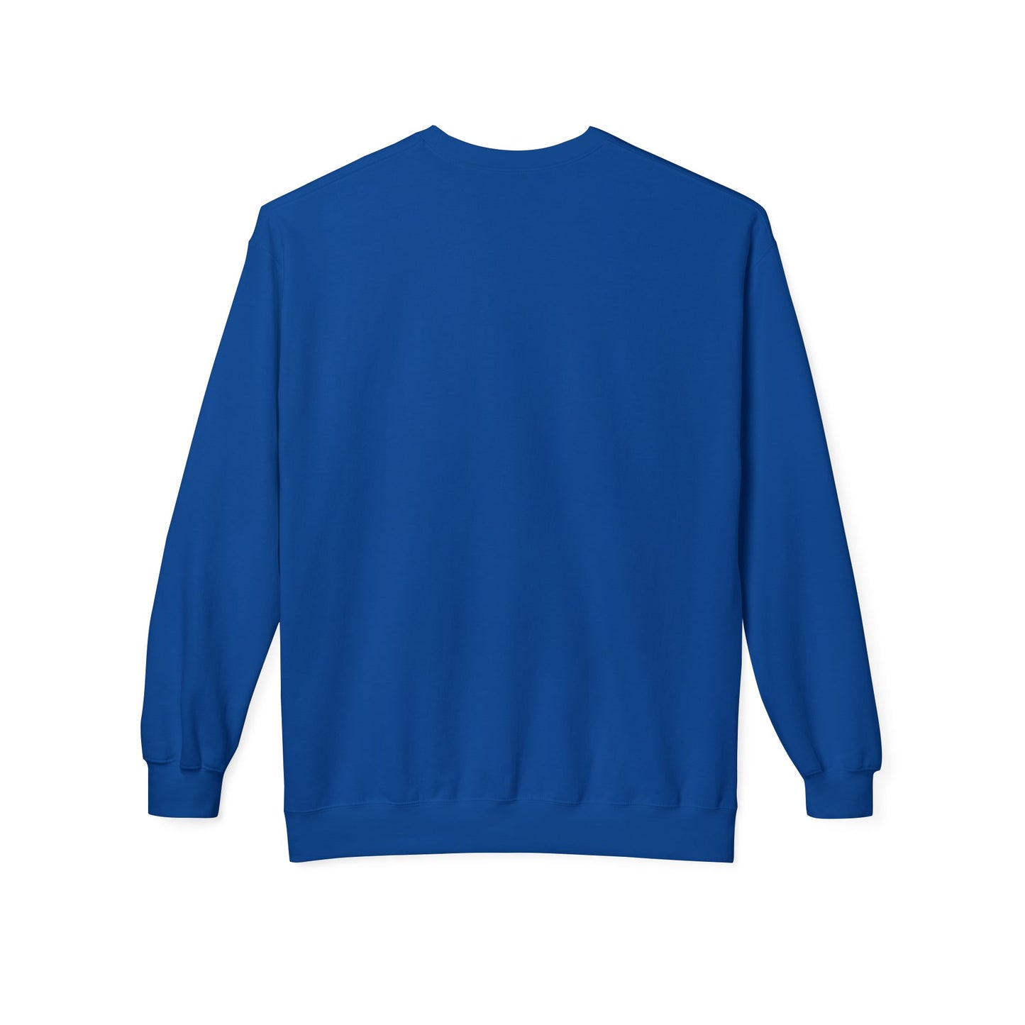 Cosmic Current Crewneck Sweatshirt — Minimal Dark Moon Oval Graphic