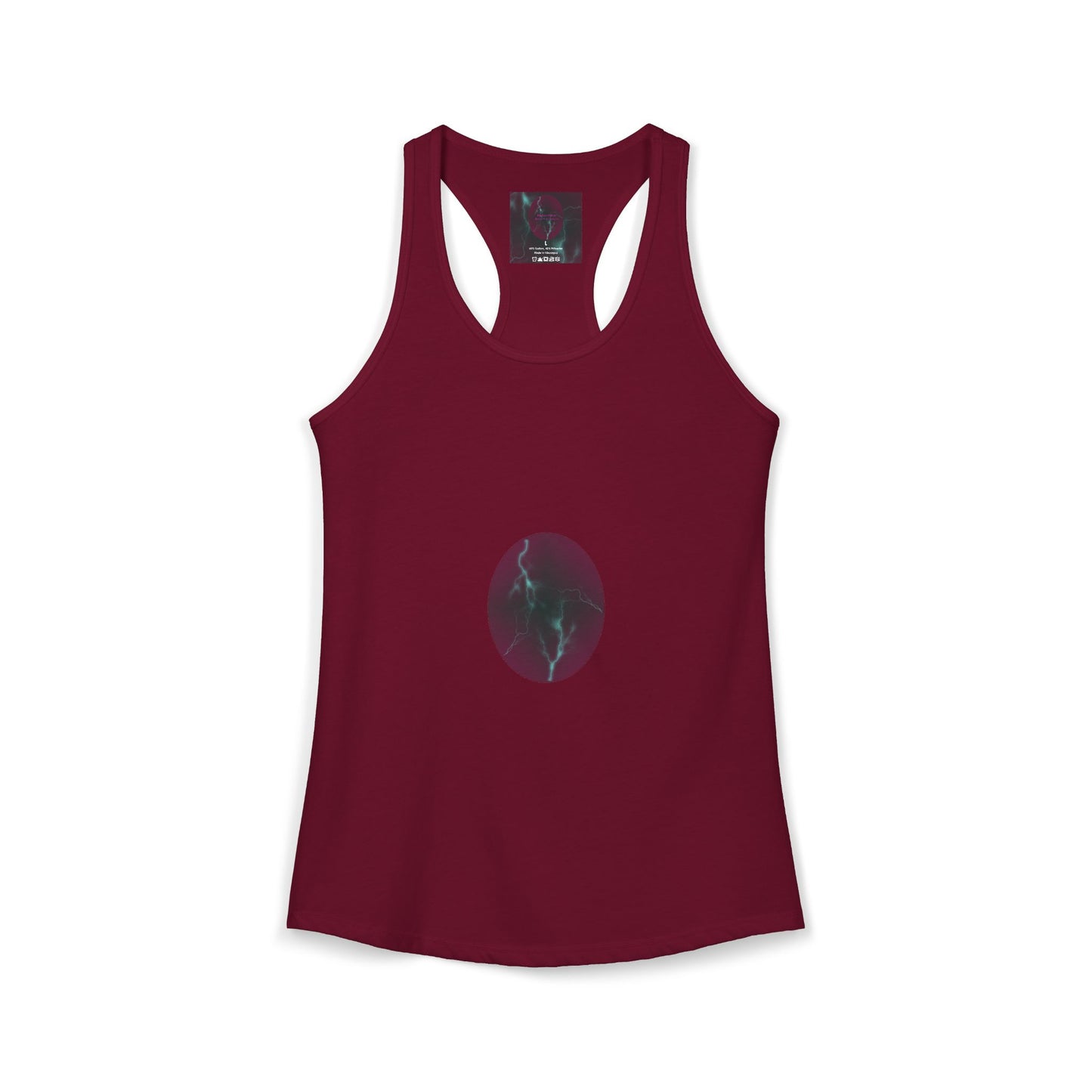 Cosmic Current - Electric Energy Women's Ideal Racerback Tank