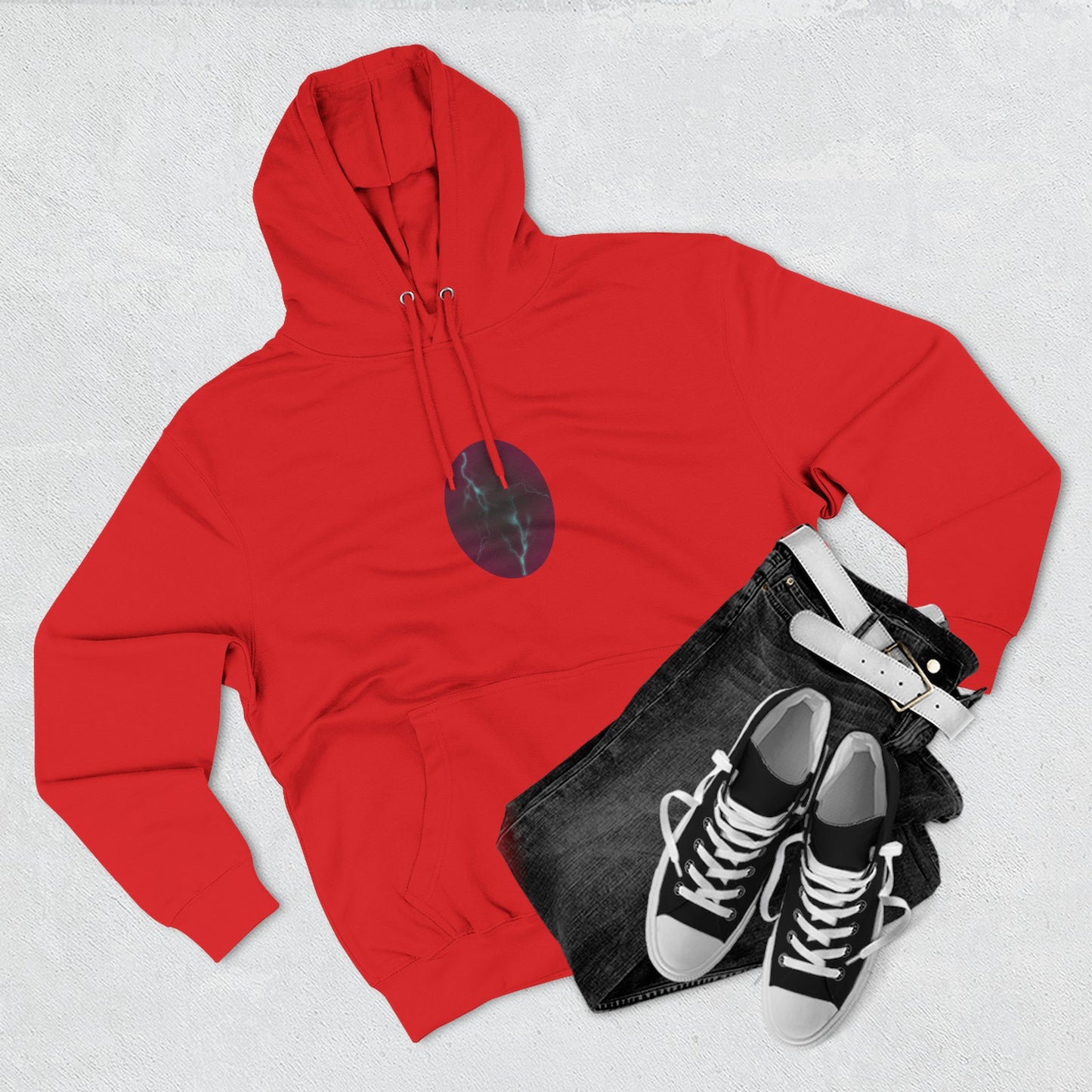 Cosmic Current – Dreamy Abstract Electric Flow Unisex Hoodie Sweatshirt