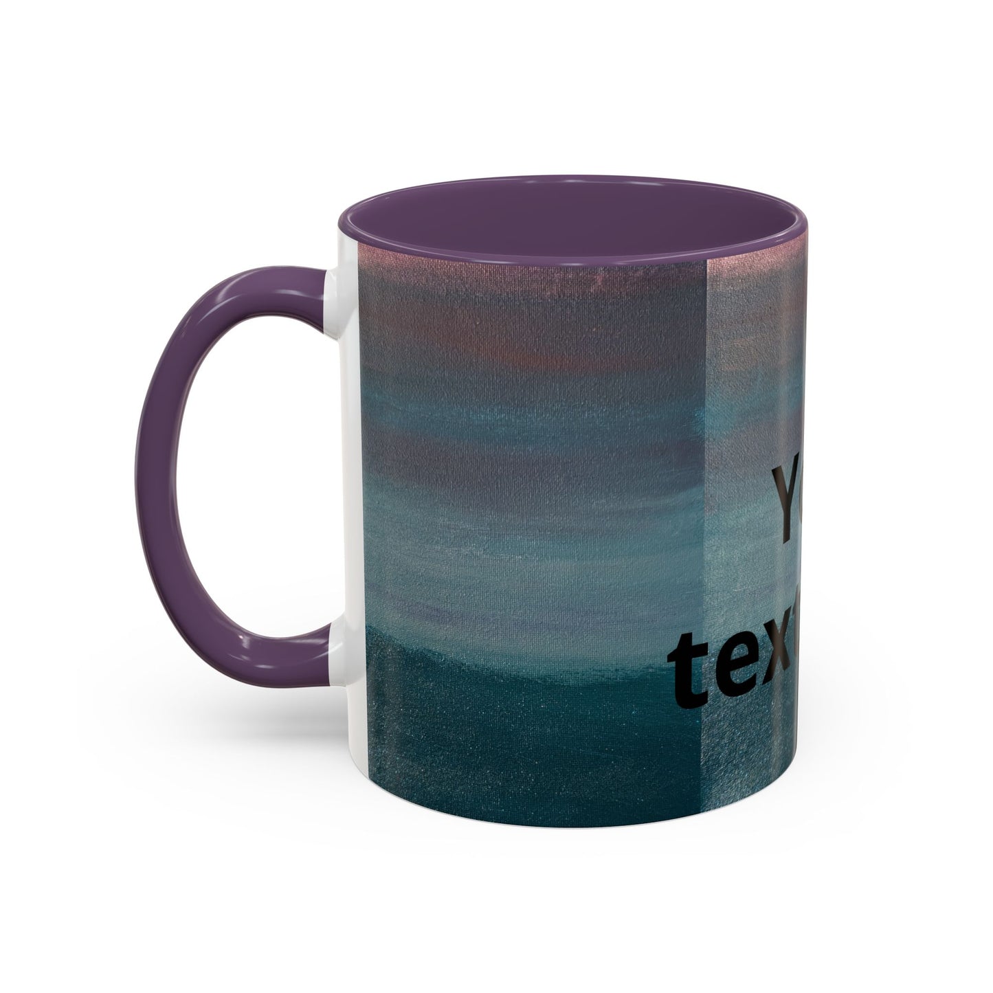 Personalized Accent Coffee Mug — Custom Wraparound Artwork (11/15oz)