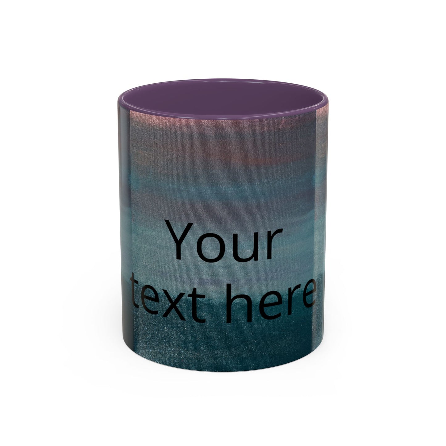 Personalized Accent Coffee Mug — Custom Wraparound Artwork (11/15oz)