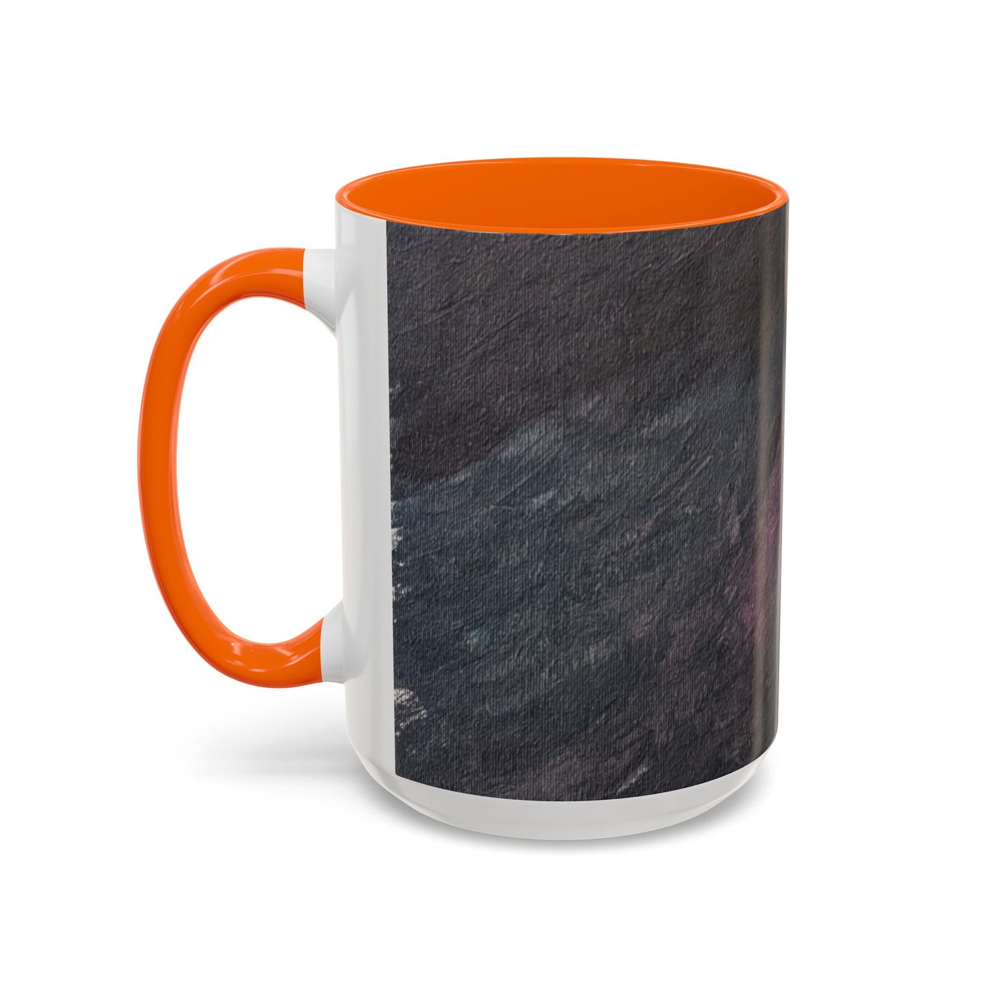 Abstract Dark Marble Art Coffee Mug — Ceramic Accent (11/15 oz)