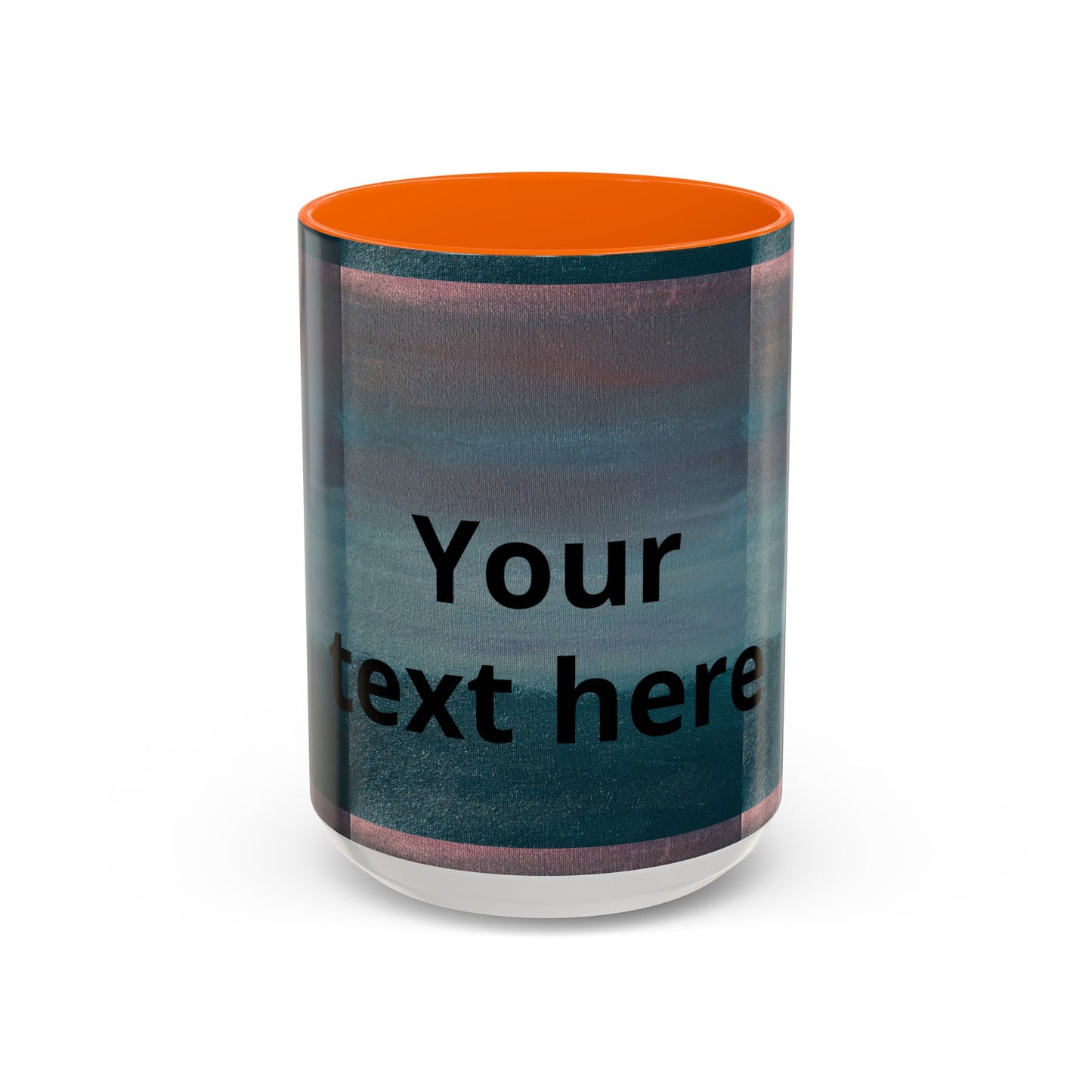 Personalized Accent Coffee Mug — Custom Wraparound Artwork (11/15oz)