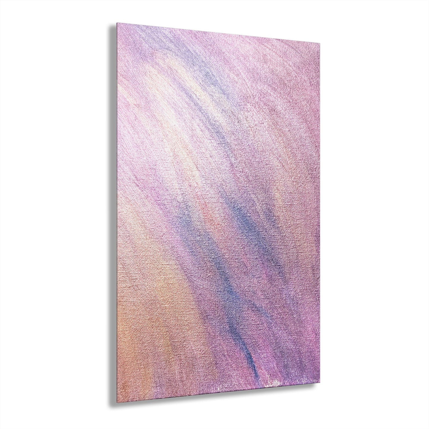 "Dreamwave Drift" Acrylic Print (French Cleat Hanging) — Soft Lavender Wall Art