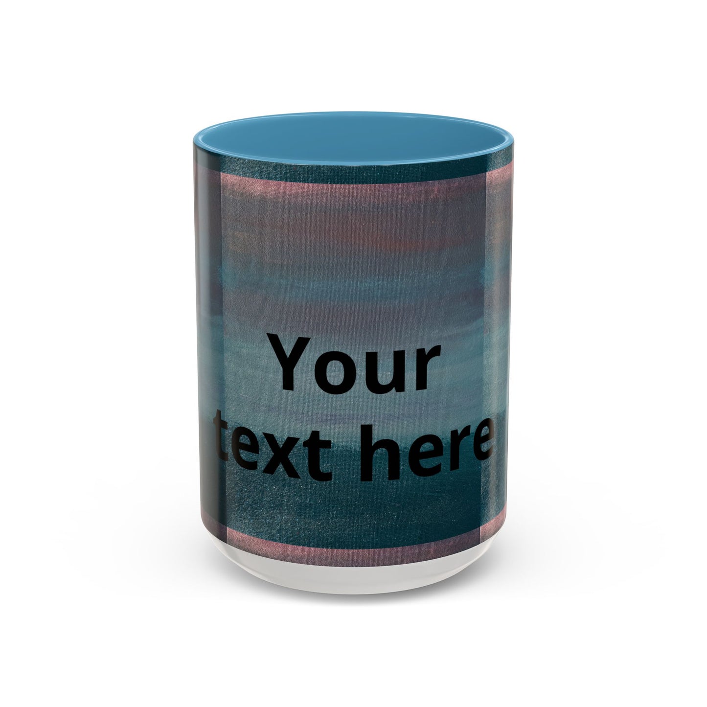 Personalized Accent Coffee Mug — Custom Wraparound Artwork (11/15oz)