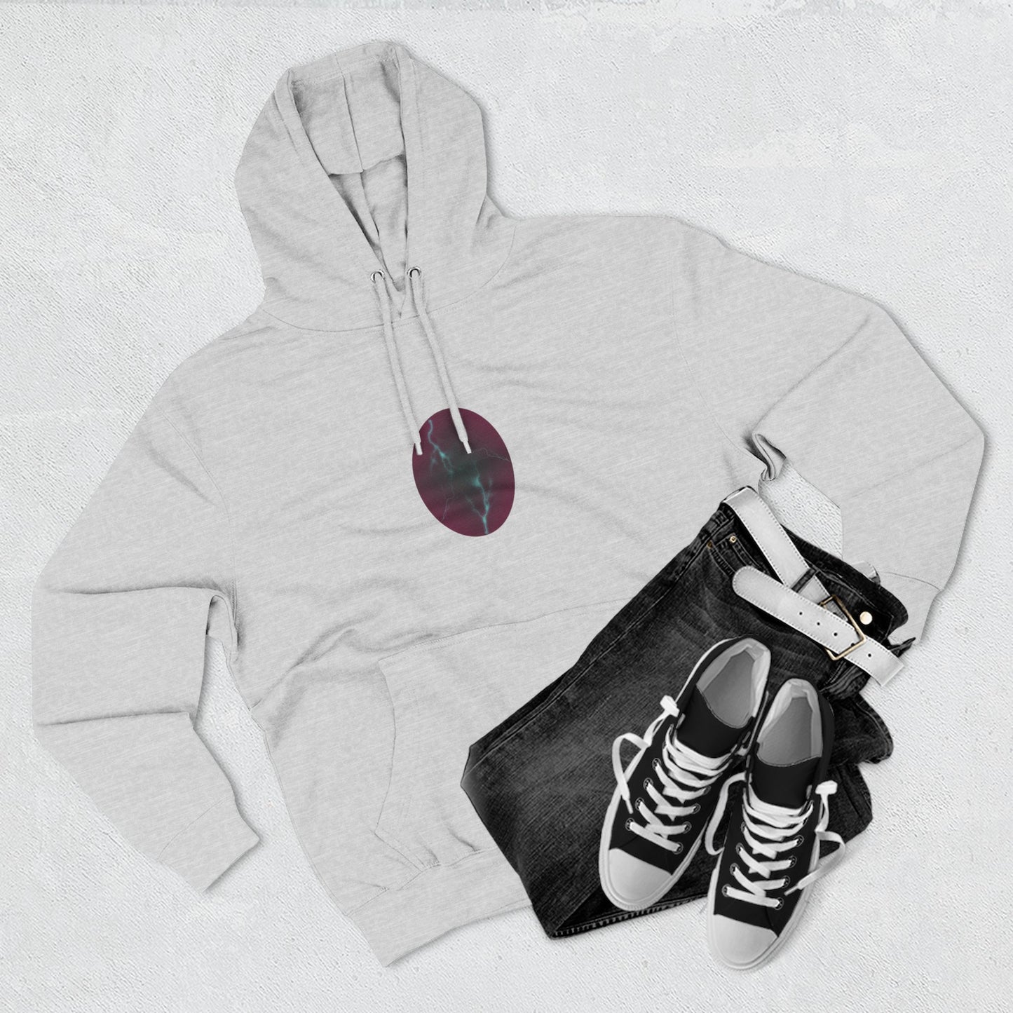 Cosmic Current – Dreamy Abstract Electric Flow Unisex Hoodie Sweatshirt