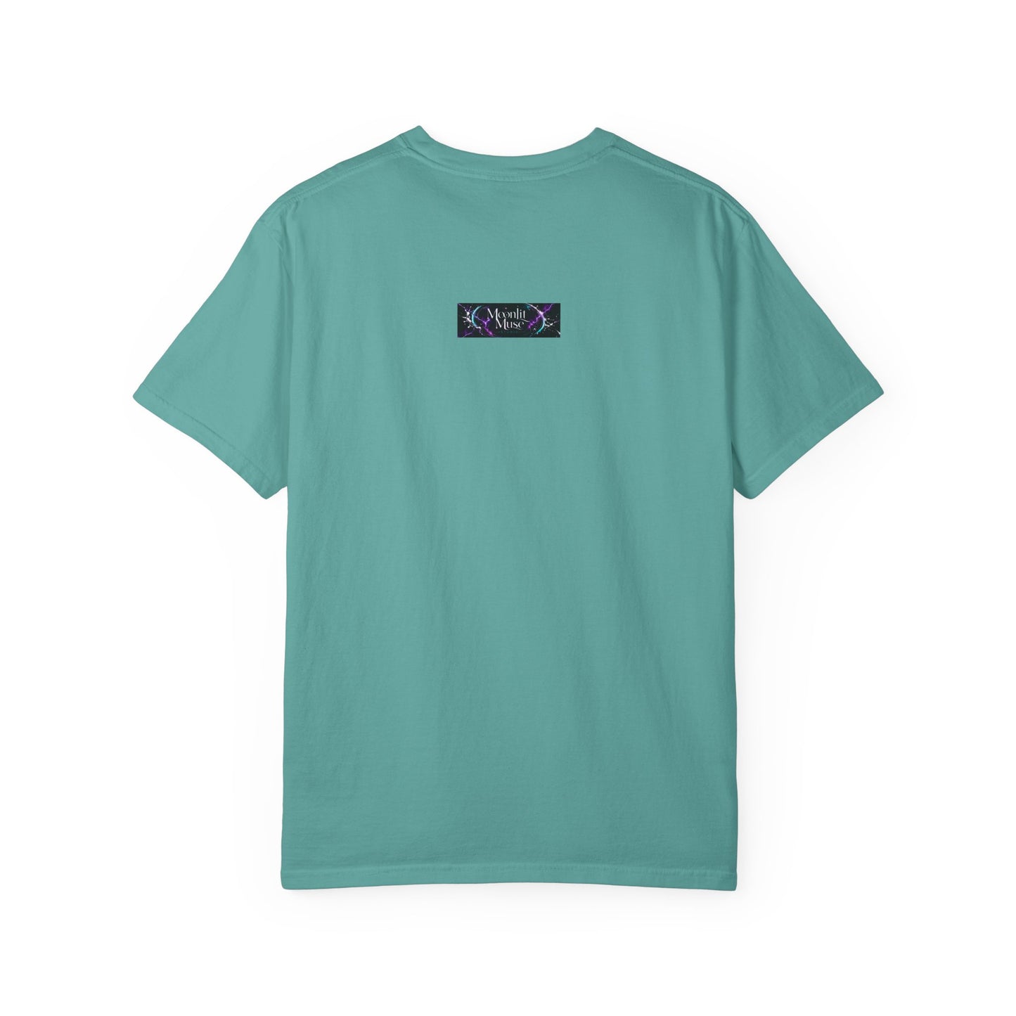 Mystic Bloom Tee — Teal & Purple Geometric Art T-Shirt