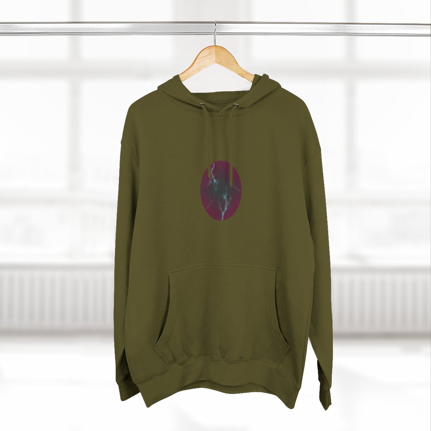 Cosmic Current – Dreamy Abstract Electric Flow Unisex Hoodie Sweatshirt
